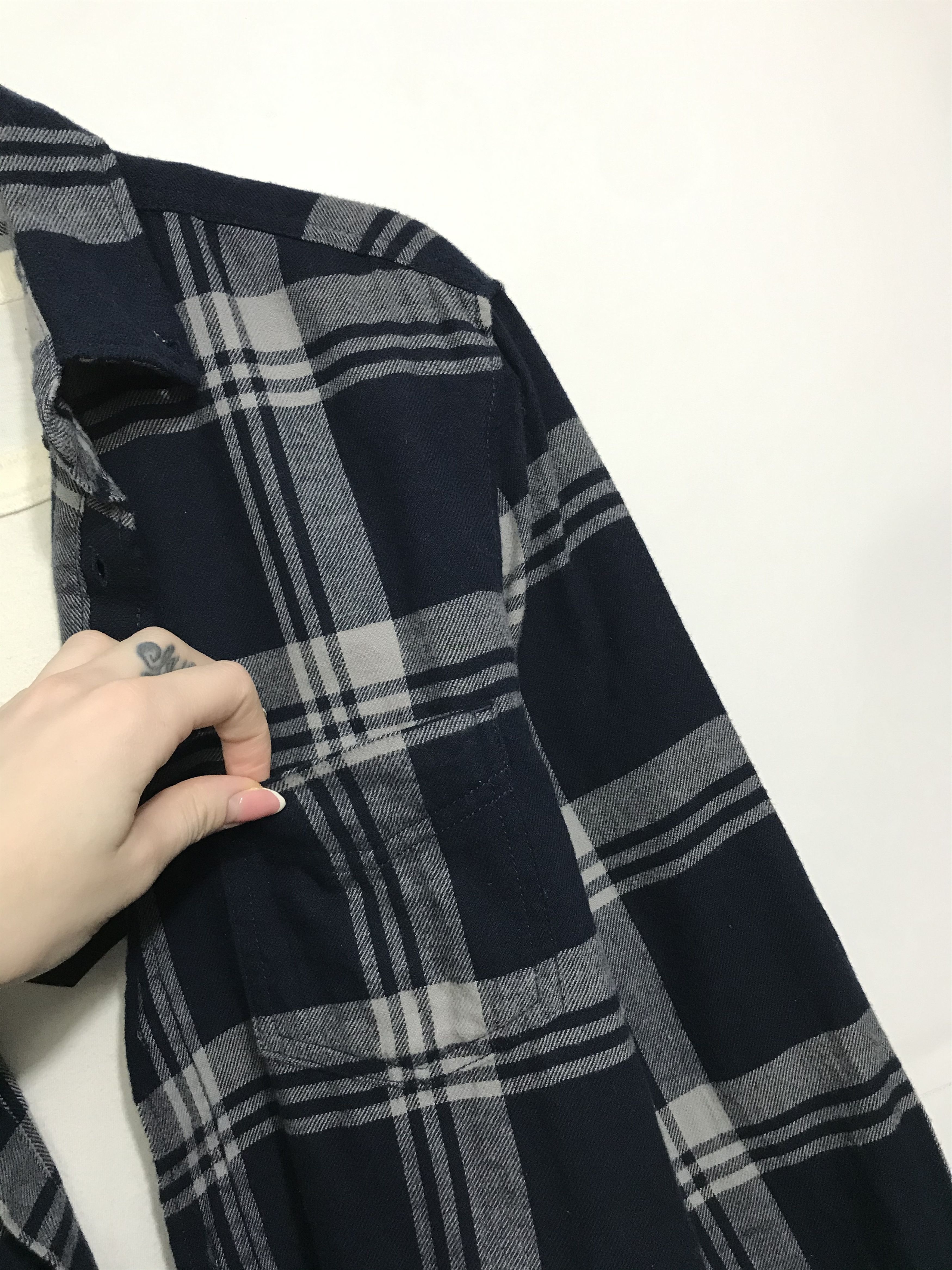 Flannel Vintage Flannel Plaid Shirt Travis style Size US L / EU 52-54 / 3 - 4 Thumbnail