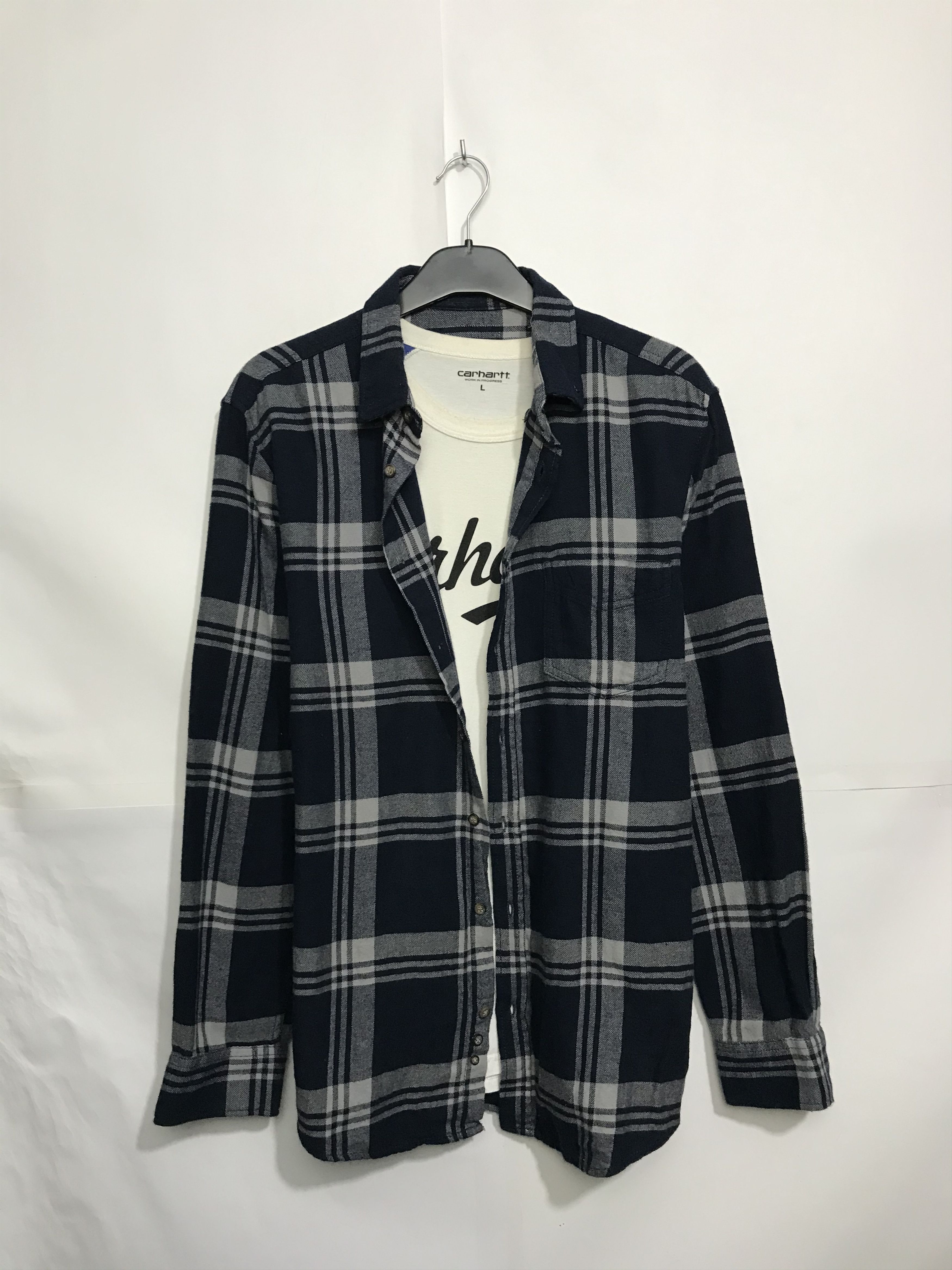 Flannel Vintage Flannel Plaid Shirt Travis style Size US L / EU 52-54 / 3 - 1 Thumbnail