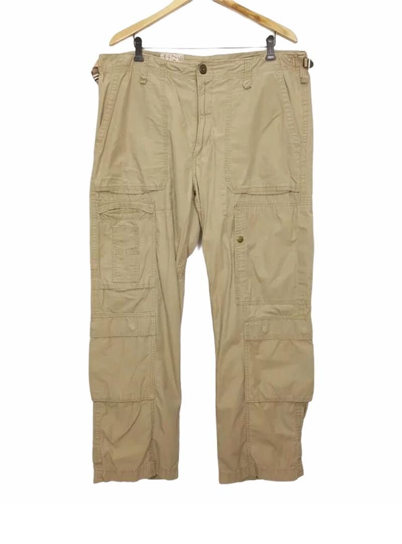 Polo Ralph Lauren × Ralph Lauren PRL Tactical Utility Military Parachute Beige Wide Pants Size US 39 - 1 Thumbnail