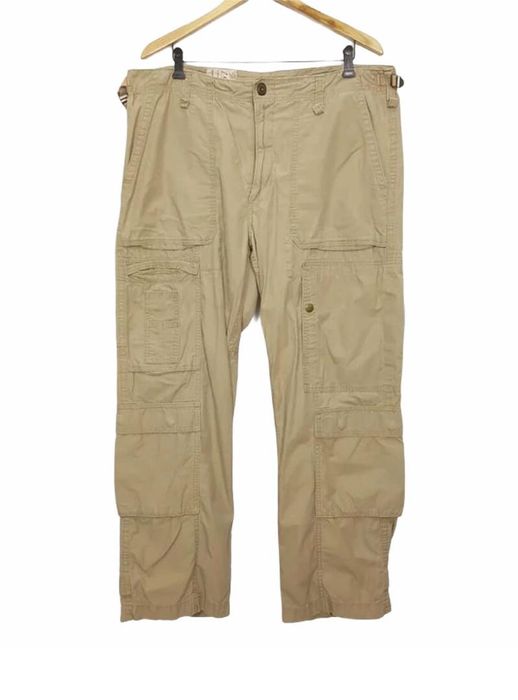 Ralph Lauren PRL Tactical Utility Military Parachute Beige Wide Pants ...