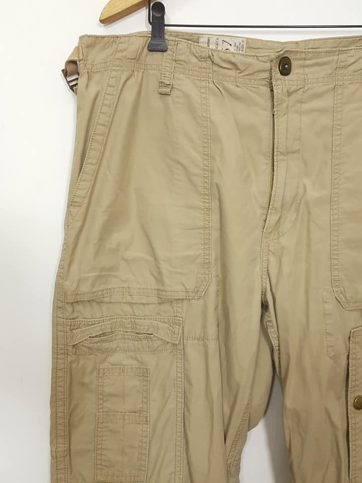 Polo Ralph Lauren × Ralph Lauren PRL Tactical Utility Military Parachute Beige Wide Pants Size US 39 - 4 Thumbnail