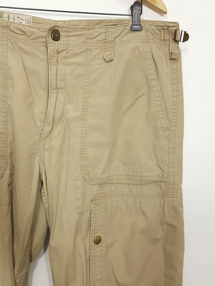 Polo Ralph Lauren × Ralph Lauren PRL Tactical Utility Military Parachute Beige Wide Pants Size US 39 - 5 Thumbnail