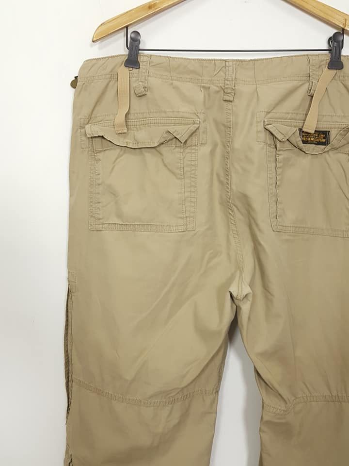 Polo Ralph Lauren × Ralph Lauren PRL Tactical Utility Military Parachute Beige Wide Pants Size US 39 - 7 Thumbnail