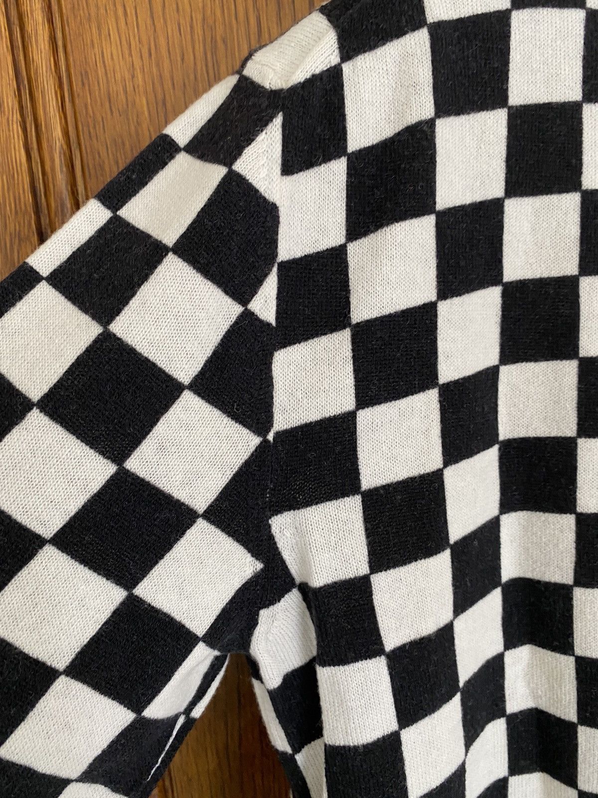 Celine 😍😍 Celine damier checker wool knit sweater polo Hedi Slimane Size US M / EU 48-50 / 2 - 21 Thumbnail