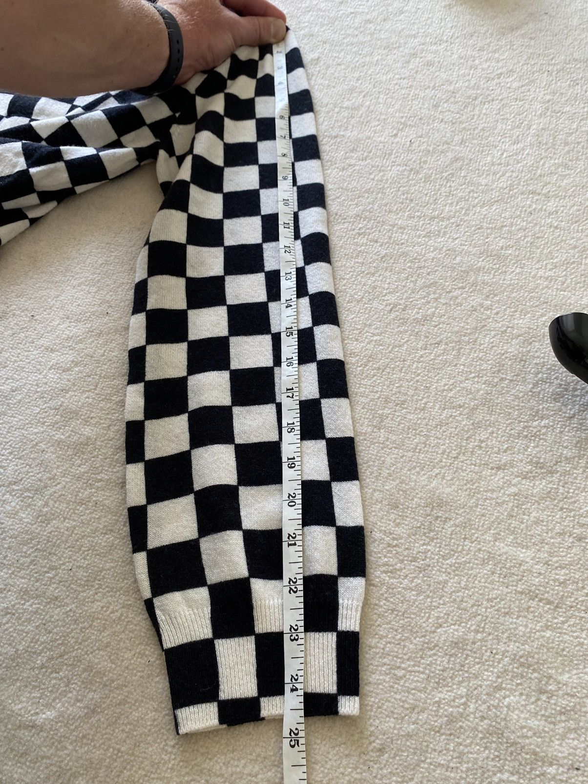 Celine 😍😍 Celine damier checker wool knit sweater polo Hedi Slimane Size US M / EU 48-50 / 2 - 10 Thumbnail