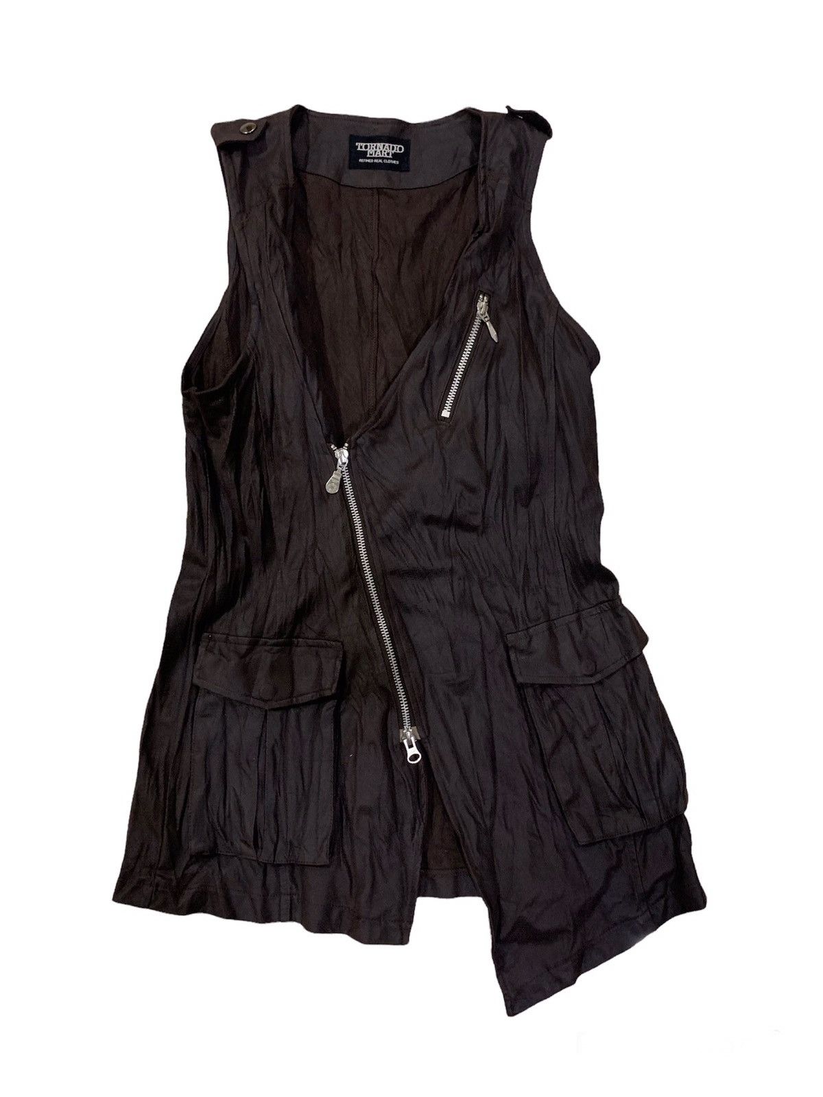 image of Tornado Mart Classic Style Vests Three Pocket in Brown, Men's (Size 2XS)
