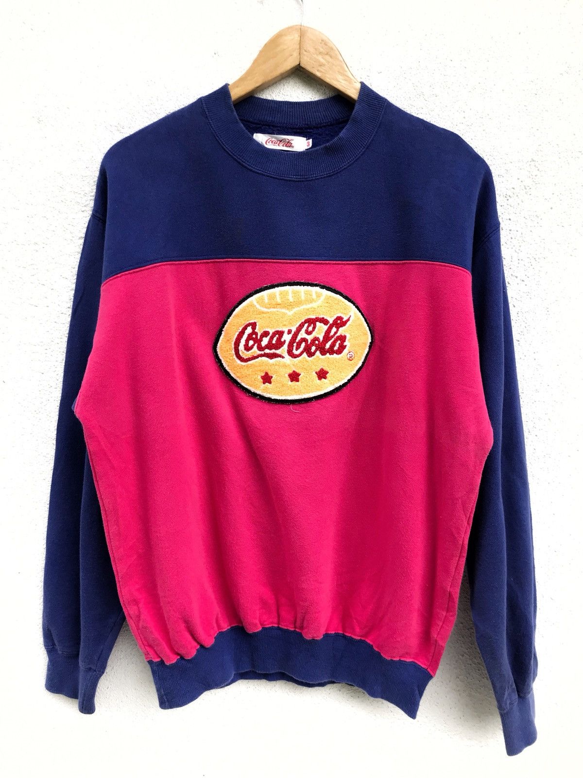 Coca Cola Vintage Coca Cola Colour Block Big Logo Crewneck Sweatshirt Size US M / EU 48-50 / 2 - 1 Thumbnail