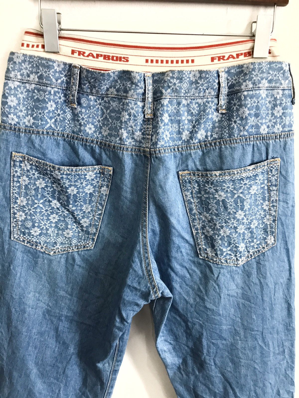 image of Frapbois Japan Double Waist Jeans in Blue, Men's (Size 32)