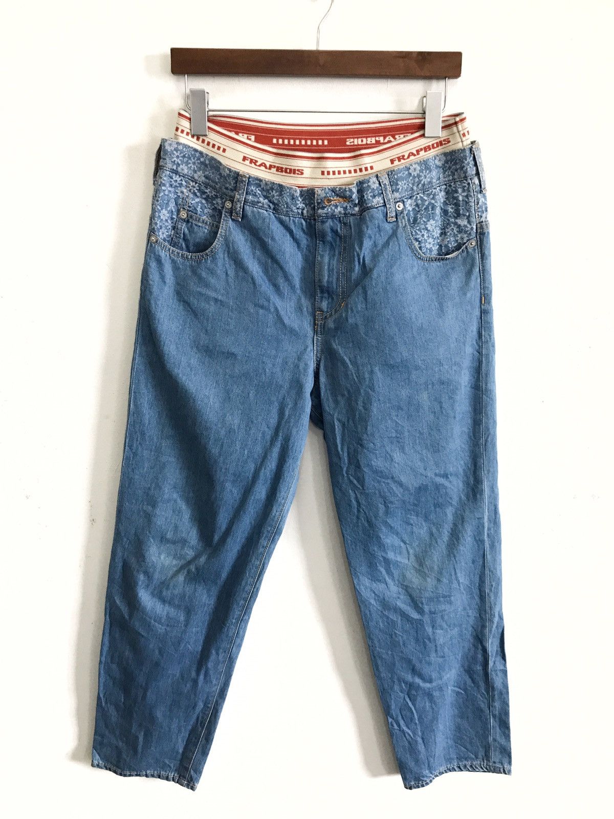 Frapbois × Japanese Brand Frapbois Japan Double Waist Jeans Size US 32 / EU 48 - 4 Thumbnail