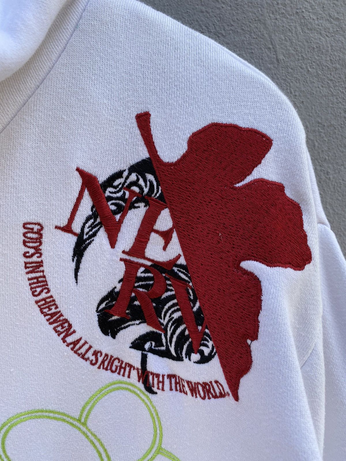 Anime × Japanese Brand × Vintage 💥RARE💥Oriental Brand x EVANGALION “EVA1” Embroidery Hoodie Size US L / EU 52-54 / 3 - 6 Thumbnail