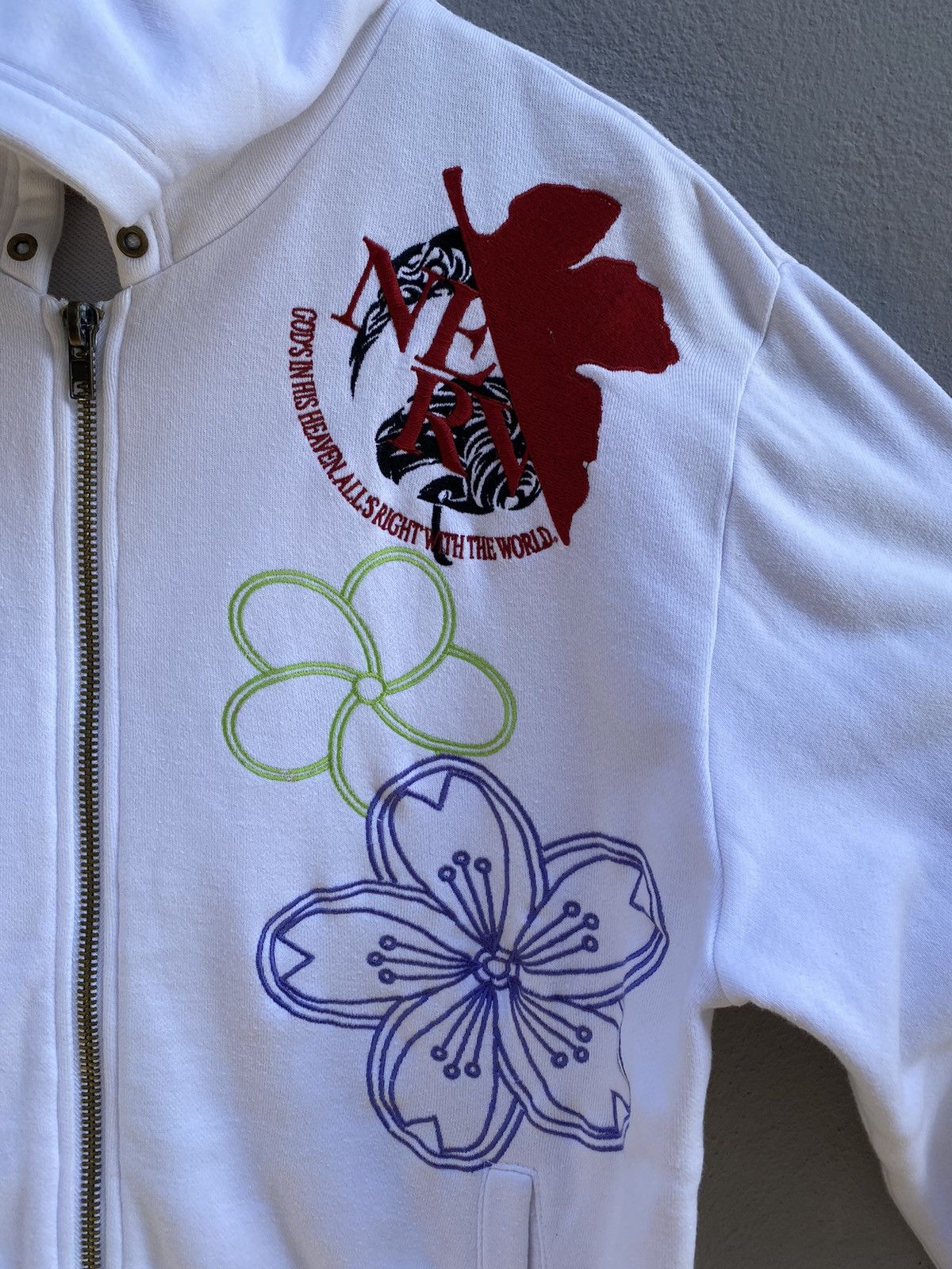 Anime × Japanese Brand × Vintage 💥RARE💥Oriental Brand x EVANGALION “EVA1” Embroidery Hoodie Size US L / EU 52-54 / 3 - 5 Thumbnail