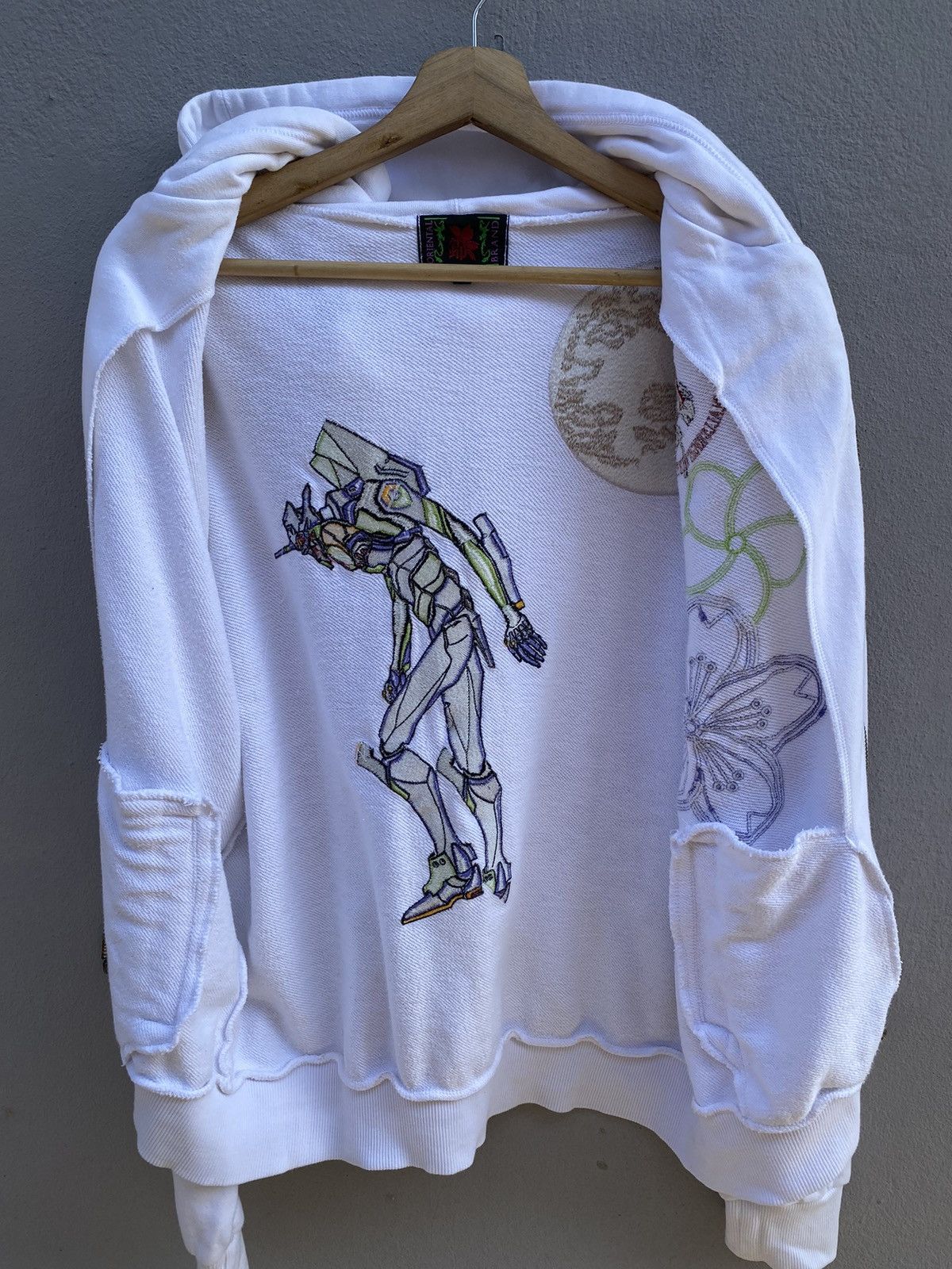 Anime × Japanese Brand × Vintage 💥RARE💥Oriental Brand x EVANGALION “EVA1” Embroidery Hoodie Size US L / EU 52-54 / 3 - 14 Thumbnail
