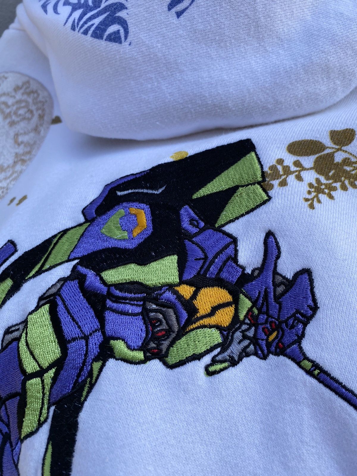 Anime × Japanese Brand × Vintage 💥RARE💥Oriental Brand x EVANGALION “EVA1” Embroidery Hoodie Size US L / EU 52-54 / 3 - 12 Thumbnail