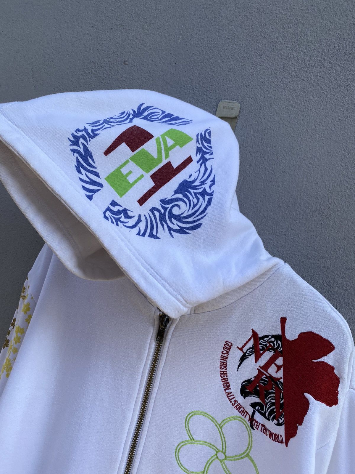 Anime × Japanese Brand × Vintage 💥RARE💥Oriental Brand x EVANGALION “EVA1” Embroidery Hoodie Size US L / EU 52-54 / 3 - 3 Thumbnail