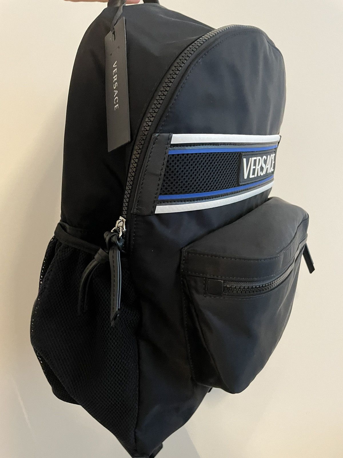 Versace New Super Runway Limited Edition Versace Logo Backpack Bag Size ONE SIZE - 20 Thumbnail