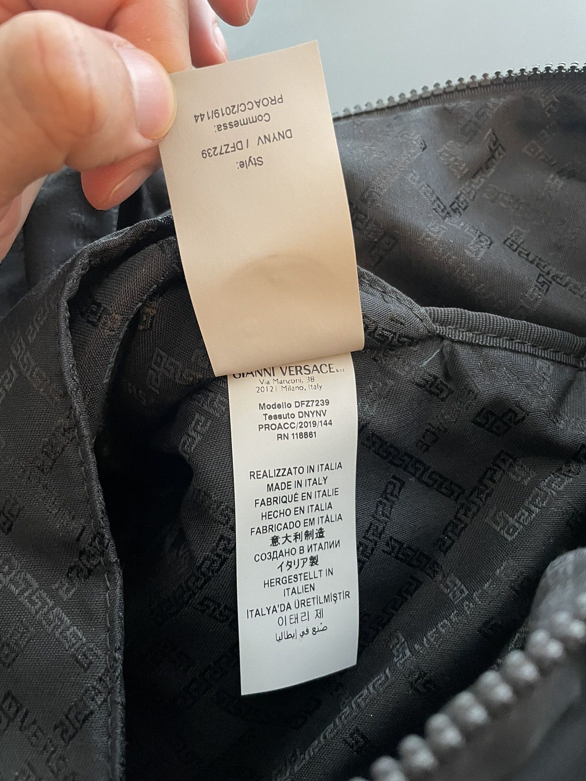 Versace New Super Runway Limited Edition Versace Logo Backpack Bag Size ONE SIZE - 12 Thumbnail