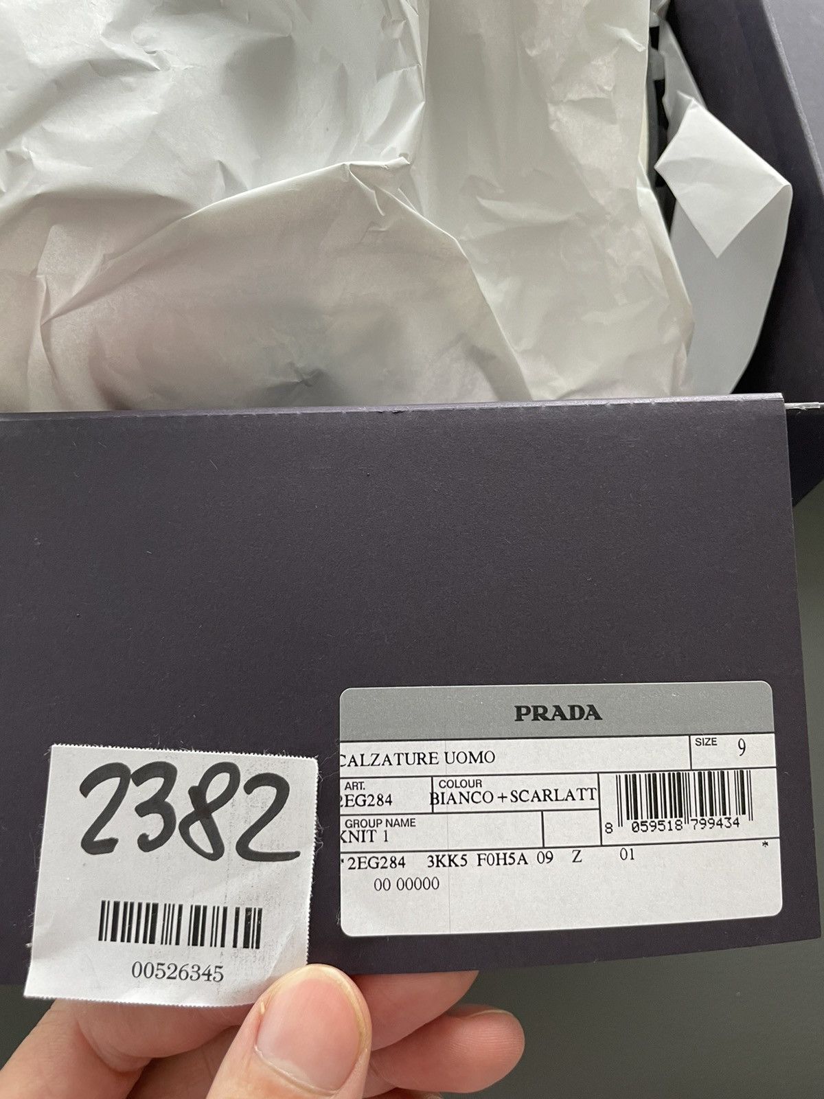 Prada Rare Limited Edition Runway Prada Logo Sneakers Brand New Size US 9 / EU 42 - 6 Thumbnail