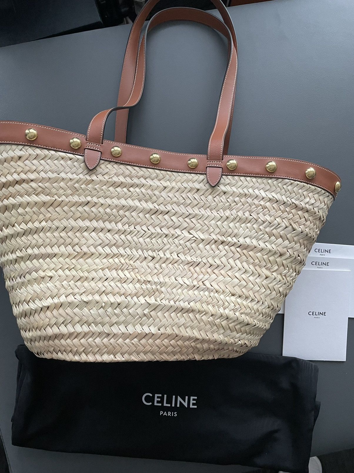 Celine × Hedi Slimane Runway Celine By Hedi Slimane Leather Tote Bag Size ONE SIZE - 9 Thumbnail