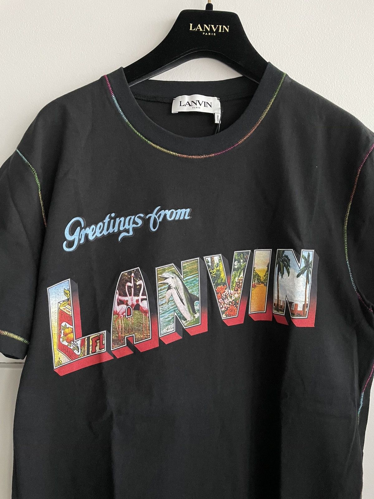 Lanvin Super Runway Logo Tee T-shirt Limited Edition Brand New Size US L / EU 52-54 / 3 - 18 Thumbnail