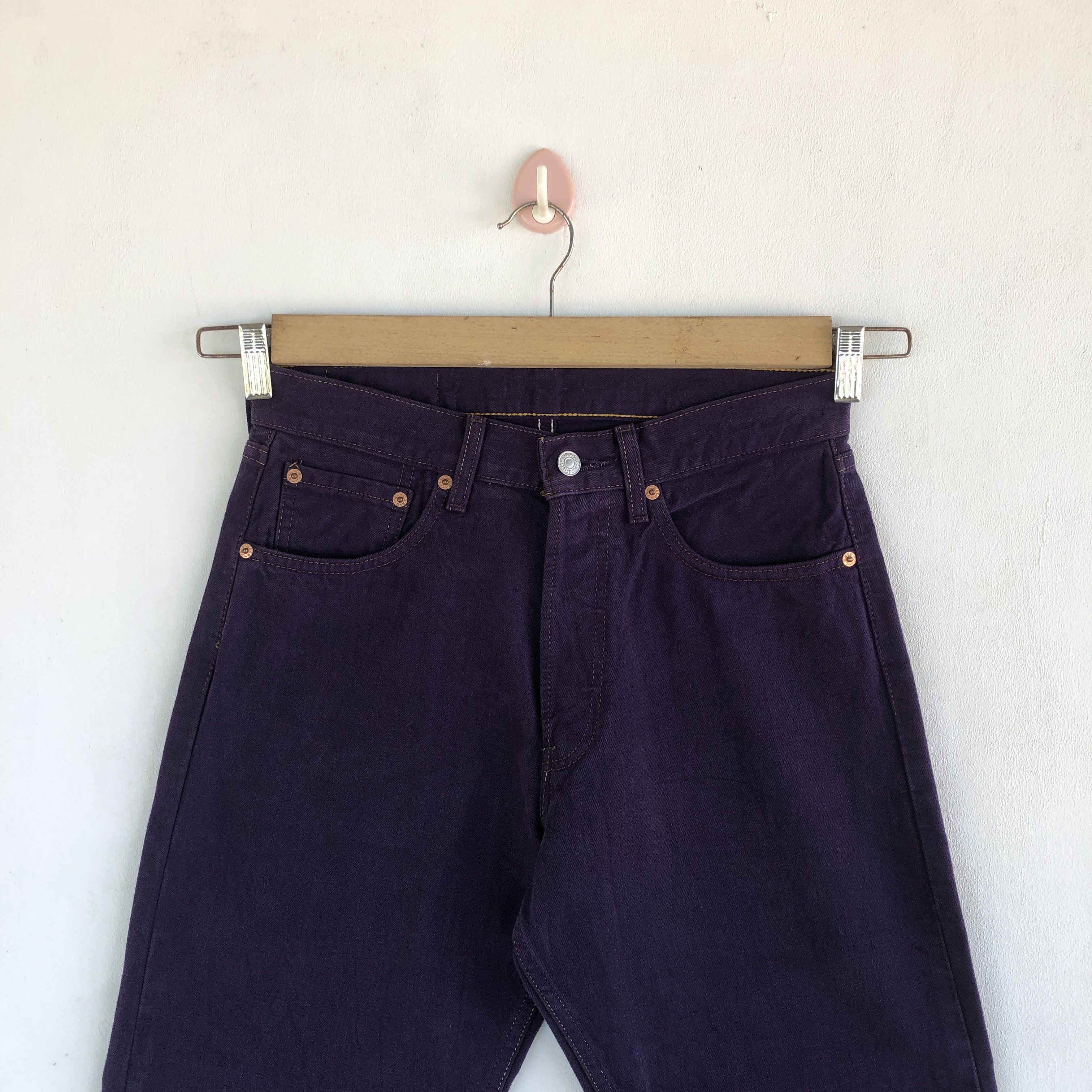 Levi's Vintage Levis 501 Jeans Purple Levi's Button Up Denim Size 28" / US 6 / IT 42 - 3 Thumbnail