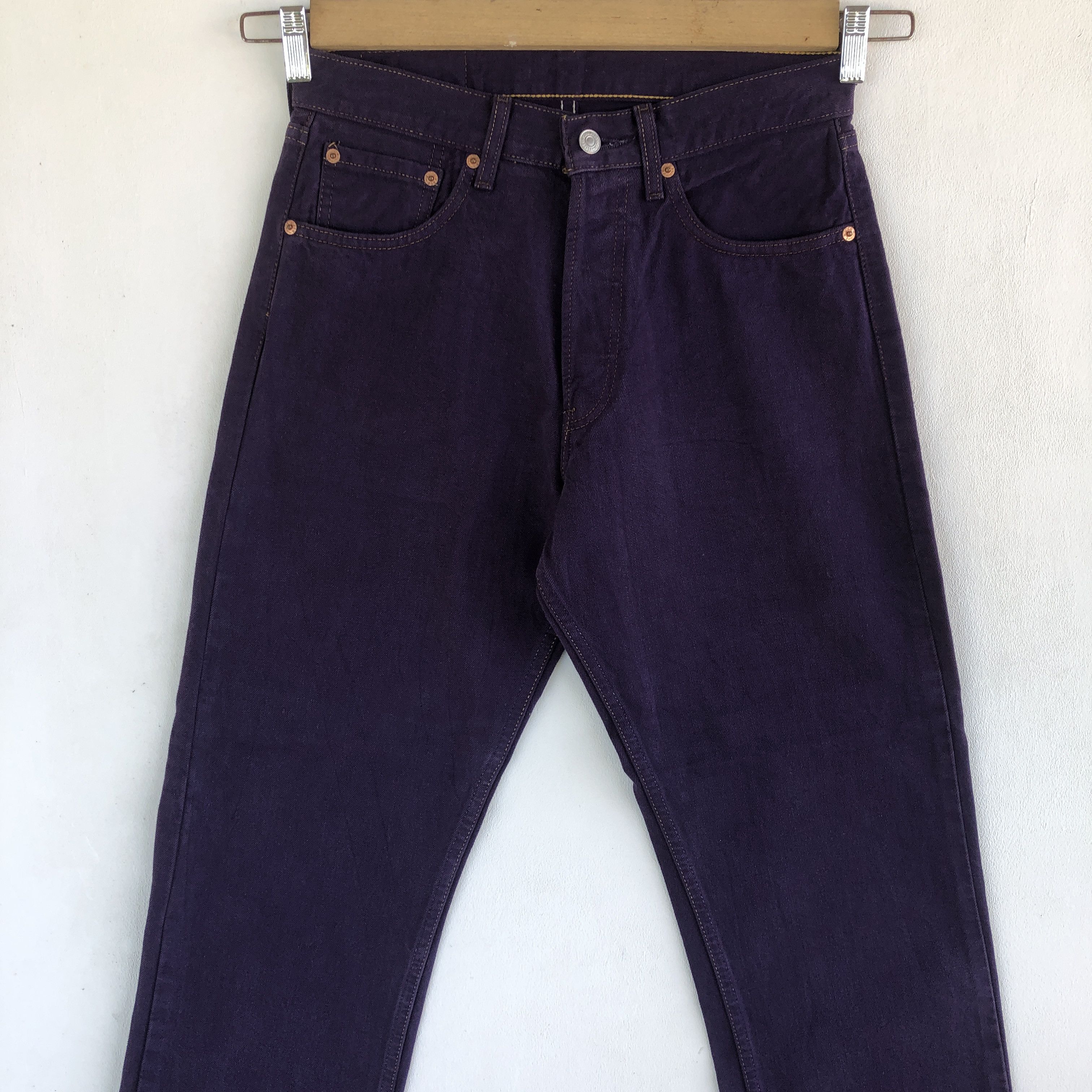 Levi's Vintage Levis 501 Jeans Purple Levi's Button Up Denim Size 28" / US 6 / IT 42 - 5 Thumbnail