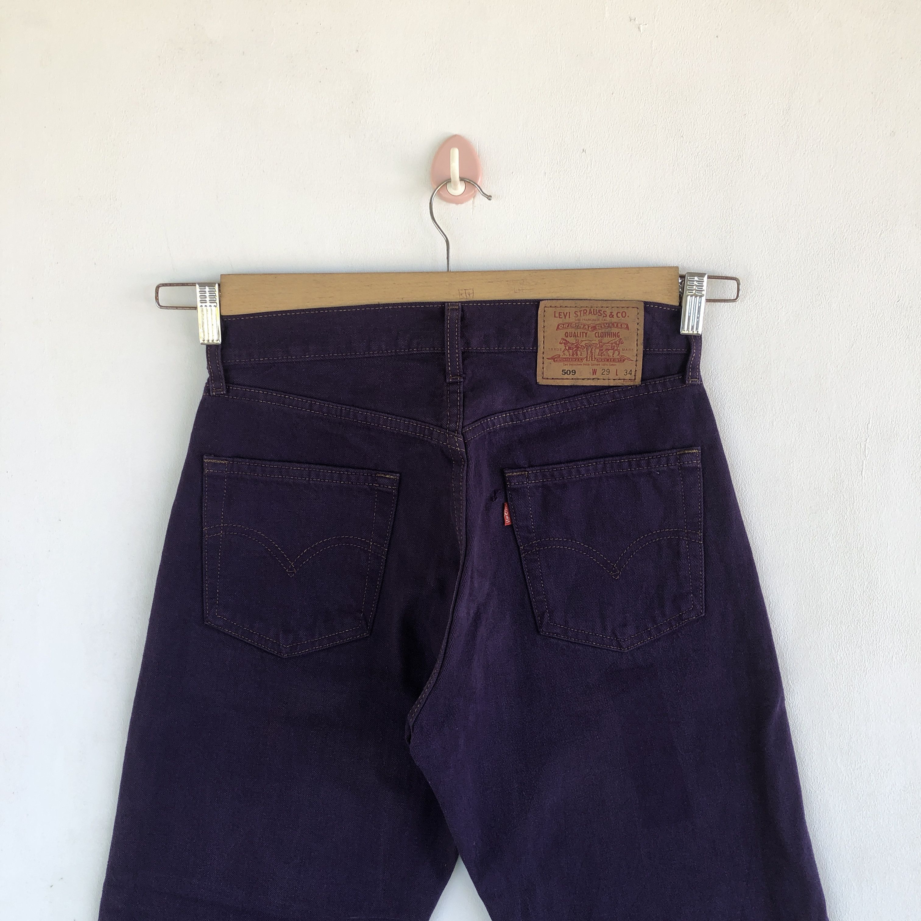 Levi's Vintage Levis 501 Jeans Purple Levi's Button Up Denim Size 28" / US 6 / IT 42 - 4 Thumbnail