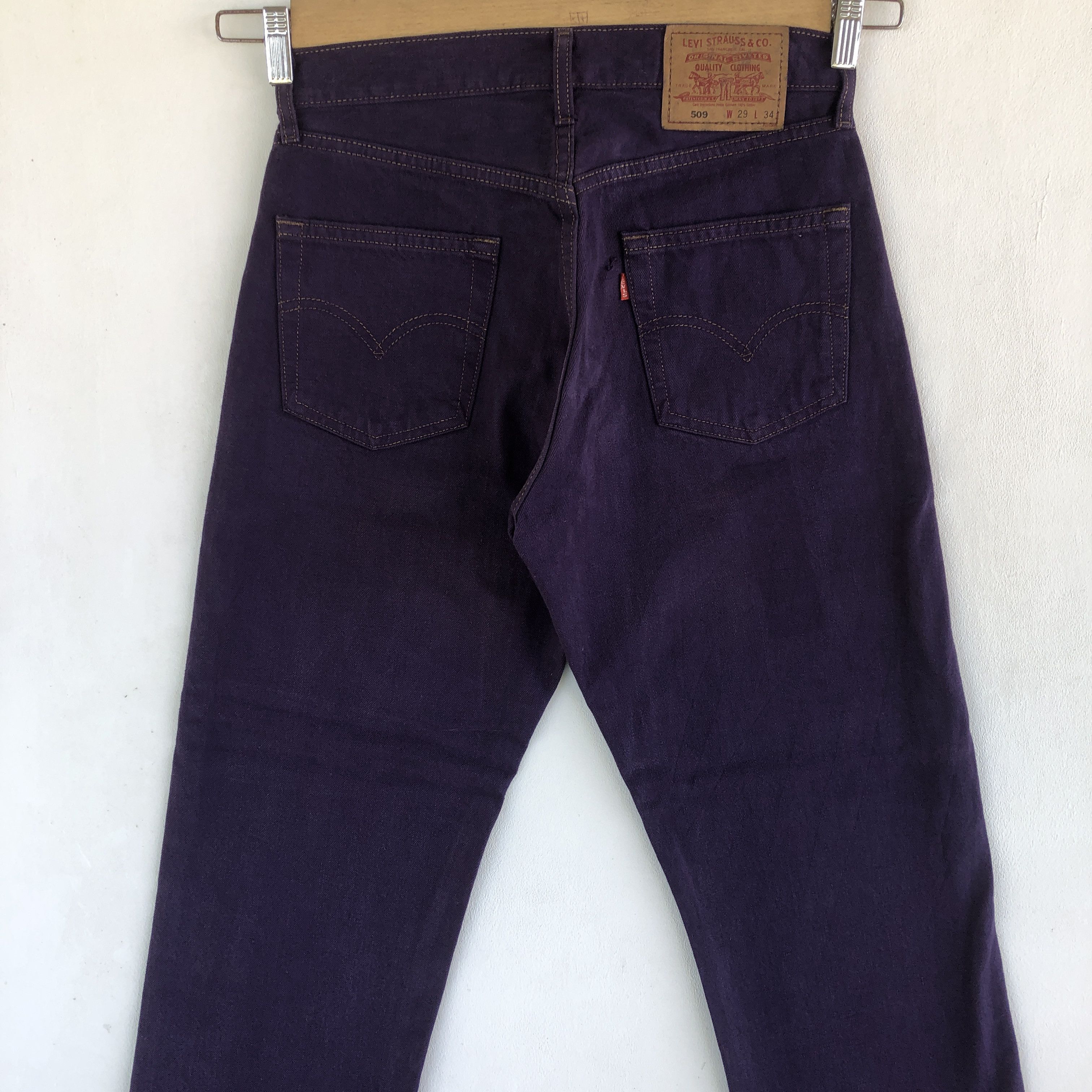 Levi's Vintage Levis 501 Jeans Purple Levi's Button Up Denim Size 28" / US 6 / IT 42 - 6 Thumbnail