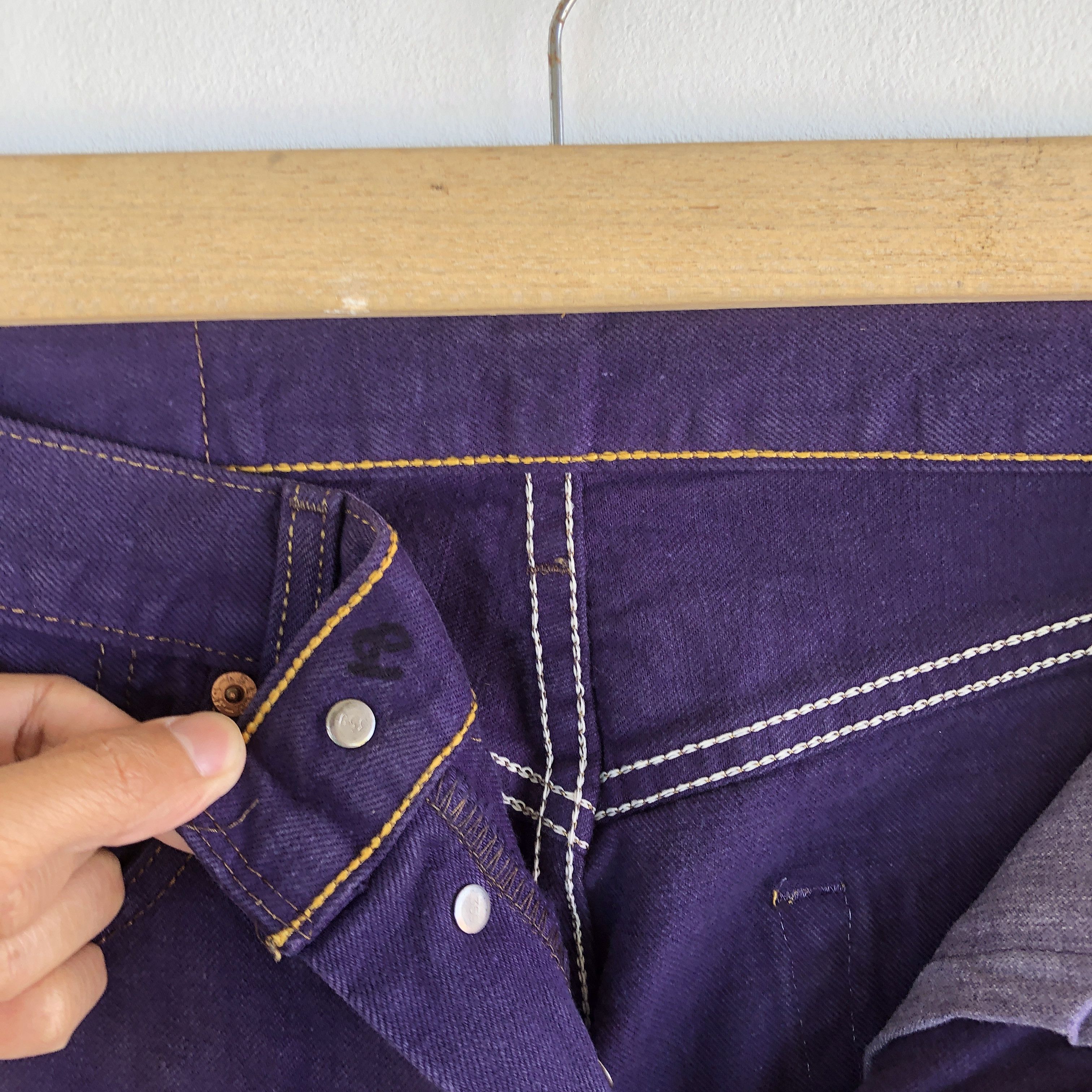 Levi's Vintage Levis 501 Jeans Purple Levi's Button Up Denim Size 28" / US 6 / IT 42 - 9 Thumbnail