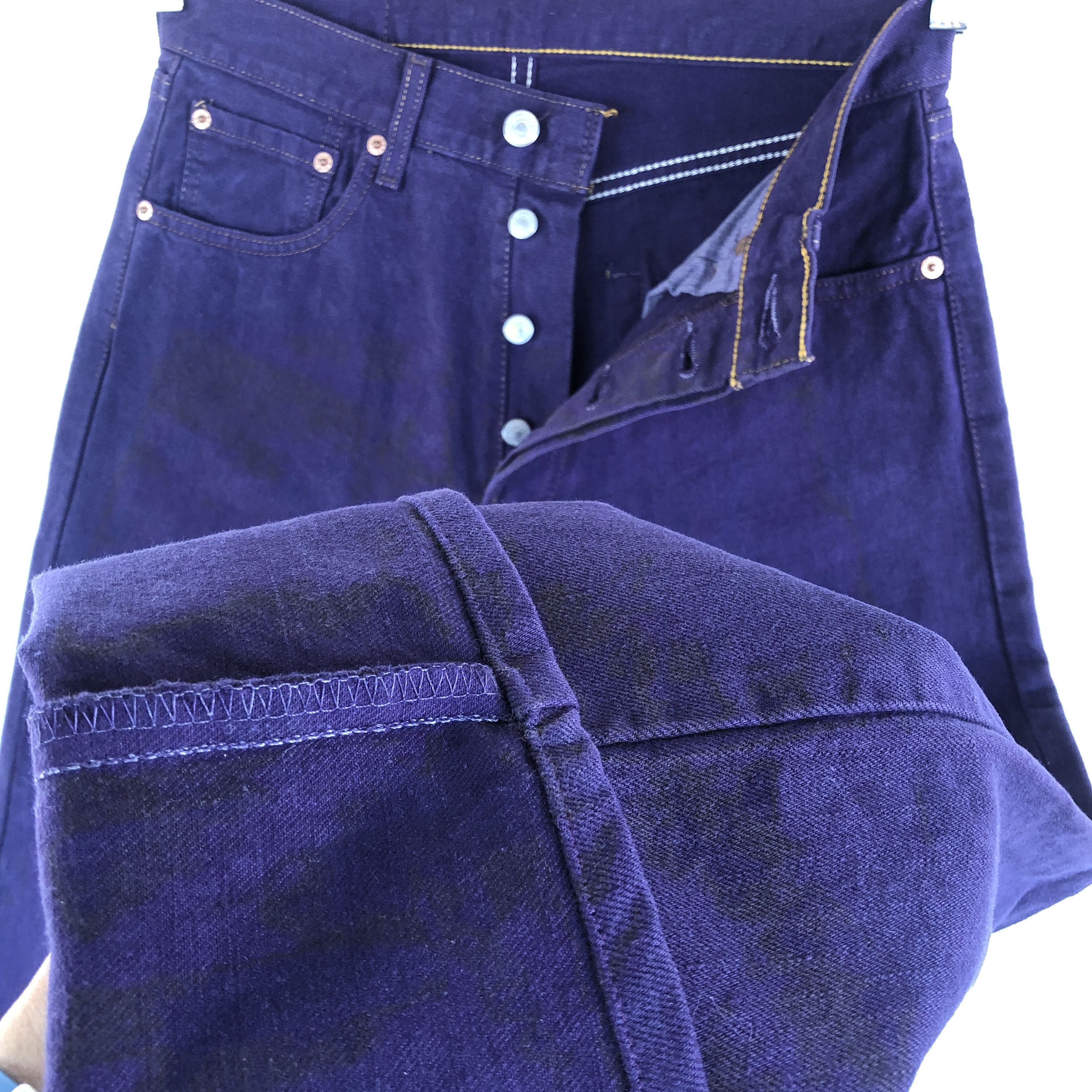 Levi's Vintage Levis 501 Jeans Purple Levi's Button Up Denim Size 28" / US 6 / IT 42 - 10 Thumbnail