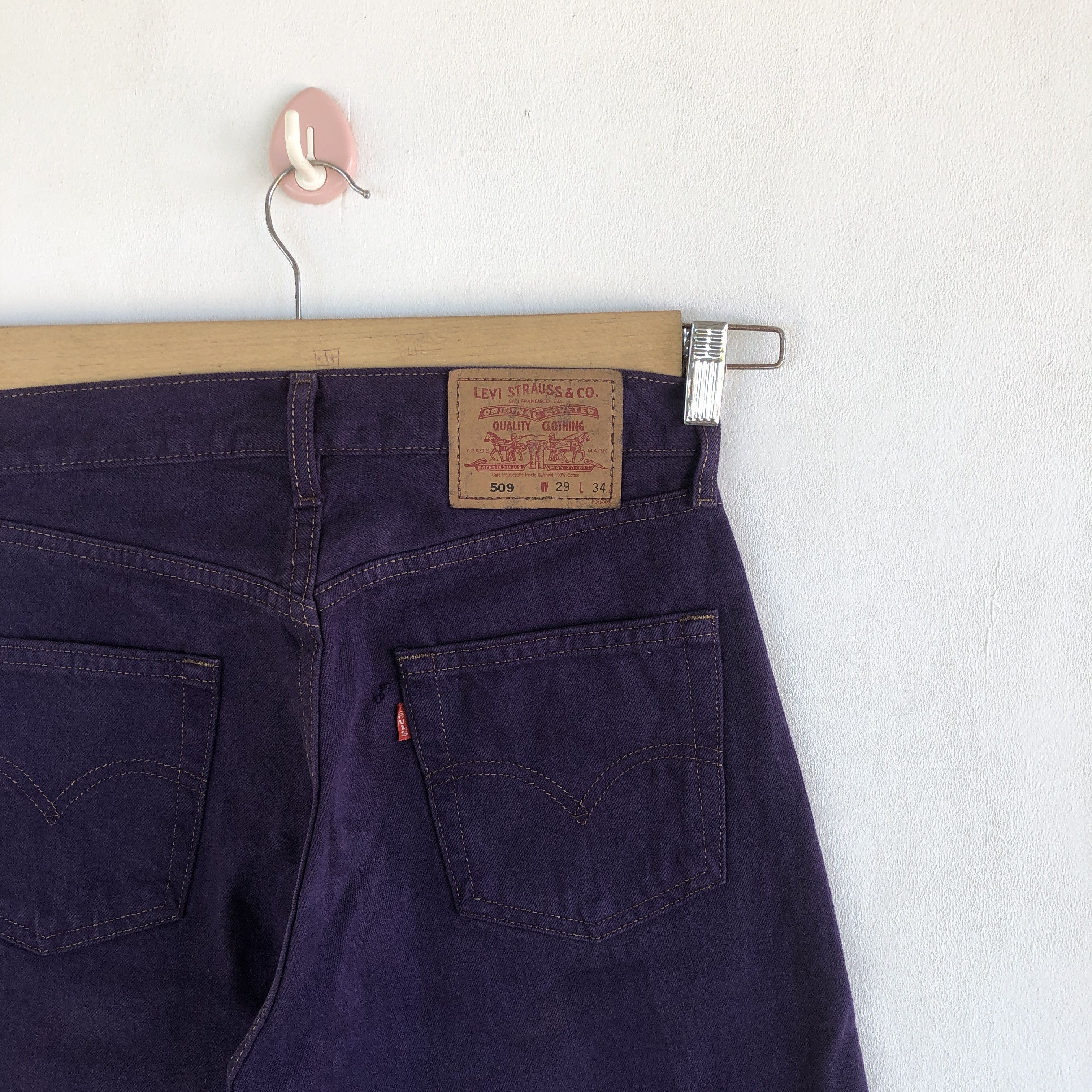 Levi's Vintage Levis 501 Jeans Purple Levi's Button Up Denim Size 28" / US 6 / IT 42 - 7 Thumbnail