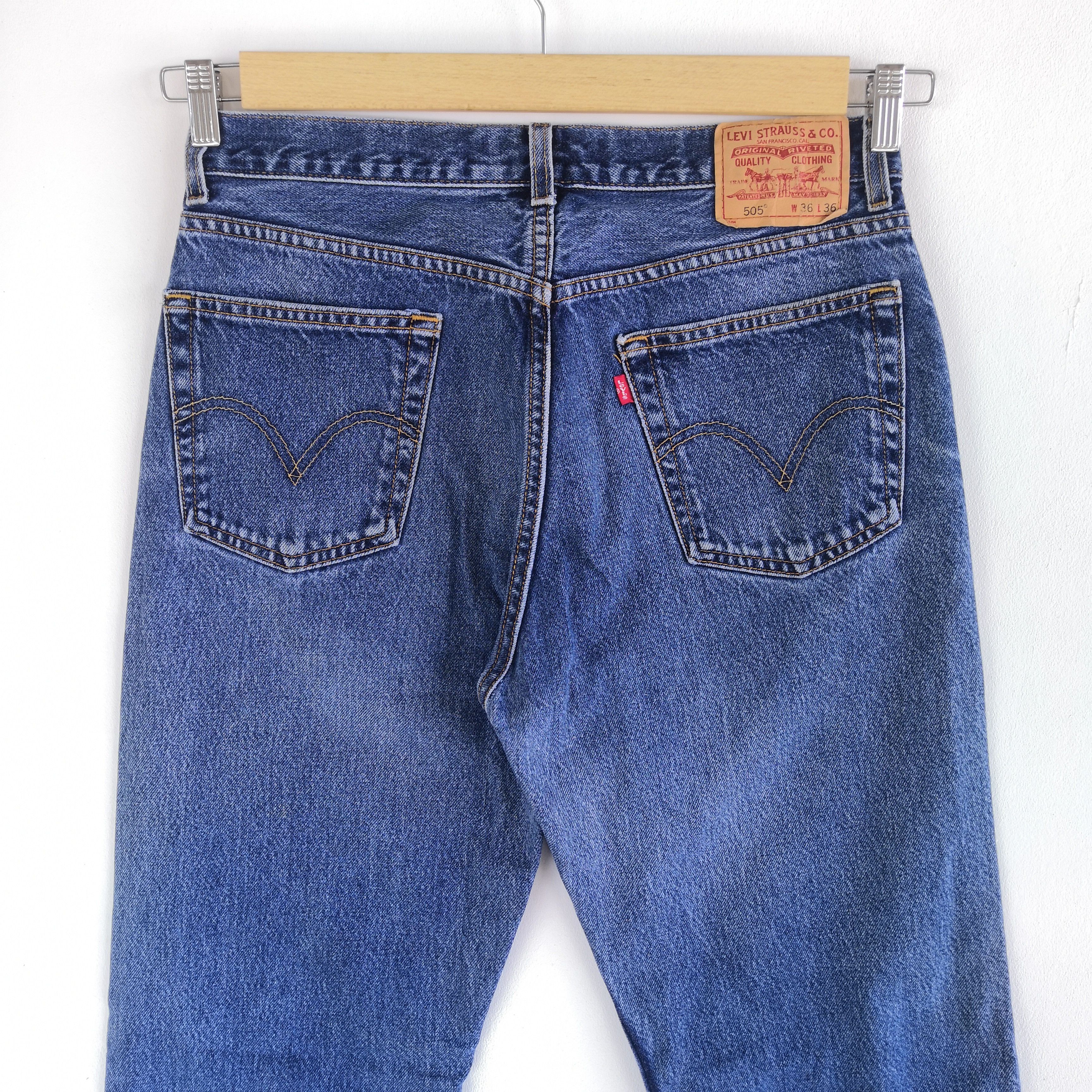 Levi's Vintage Levis 505 Released Hem Jeans Levi's Light Wash Denim Size US 32 / EU 48 - 5 Thumbnail
