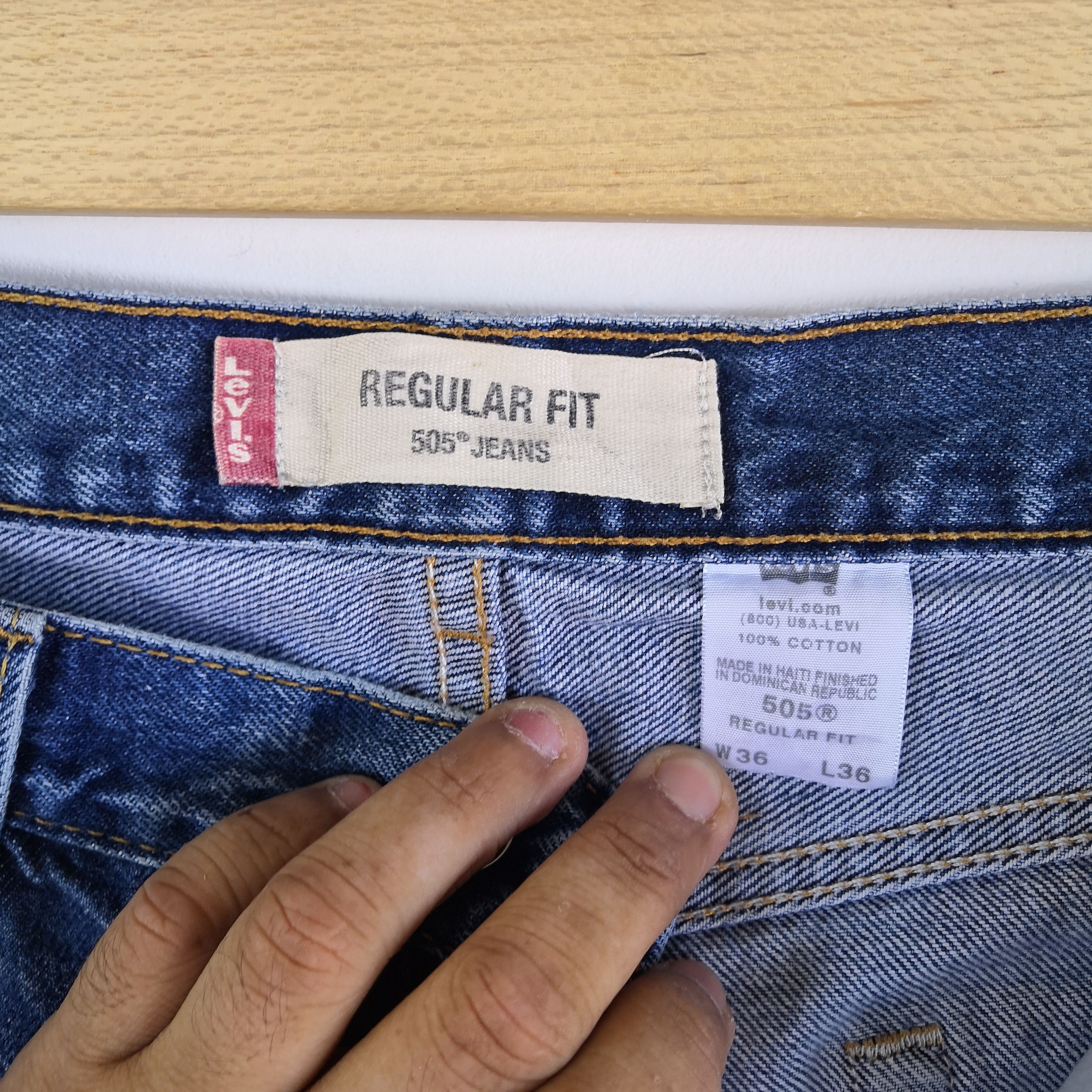 Levi's Vintage Levis 505 Released Hem Jeans Levi's Light Wash Denim Size US 32 / EU 48 - 9 Thumbnail