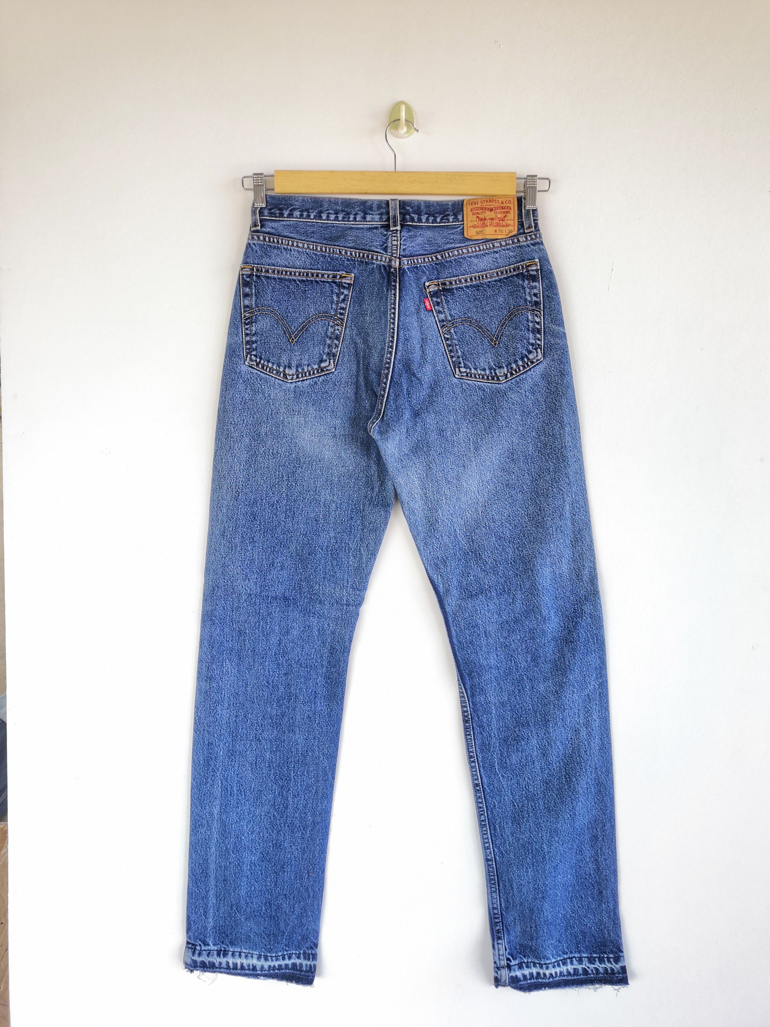 Levi's Vintage Levis 505 Released Hem Jeans Levi's Light Wash Denim Size US 32 / EU 48 - 2 Thumbnail