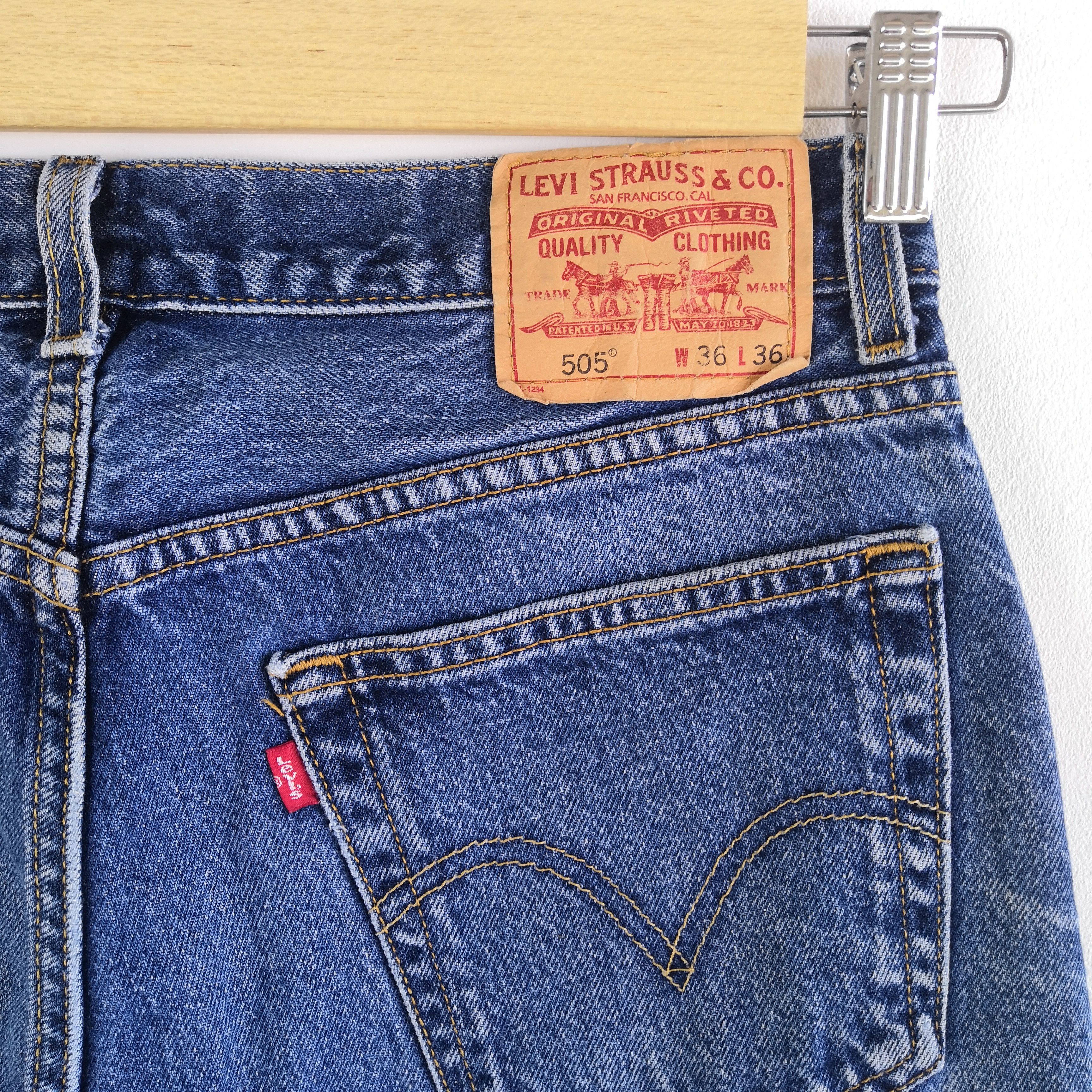 Levi's Vintage Levis 505 Released Hem Jeans Levi's Light Wash Denim Size US 32 / EU 48 - 7 Thumbnail
