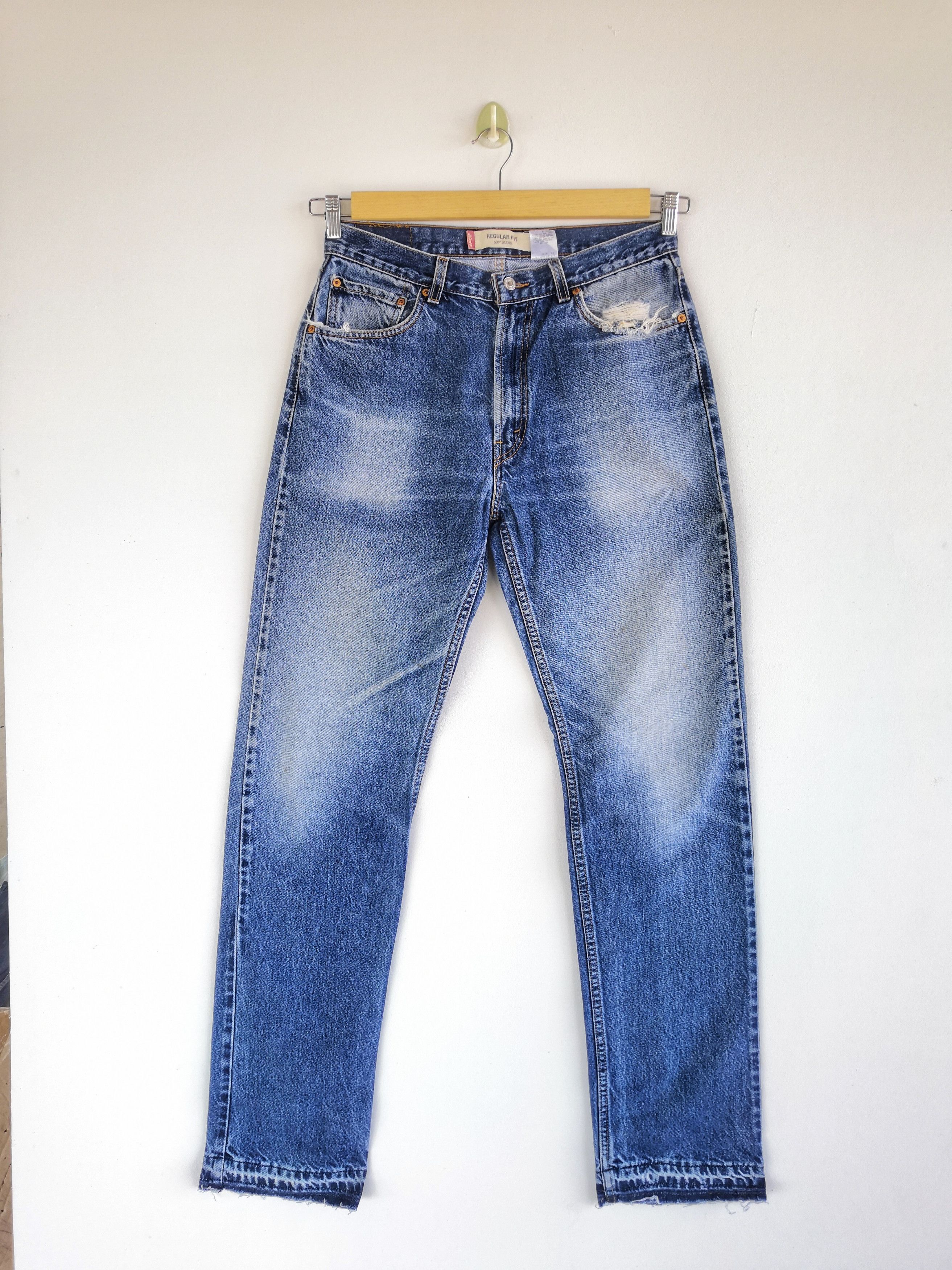 Levi's Vintage Levis 505 Released Hem Jeans Levi's Light Wash Denim Size US 32 / EU 48 - 1 Thumbnail