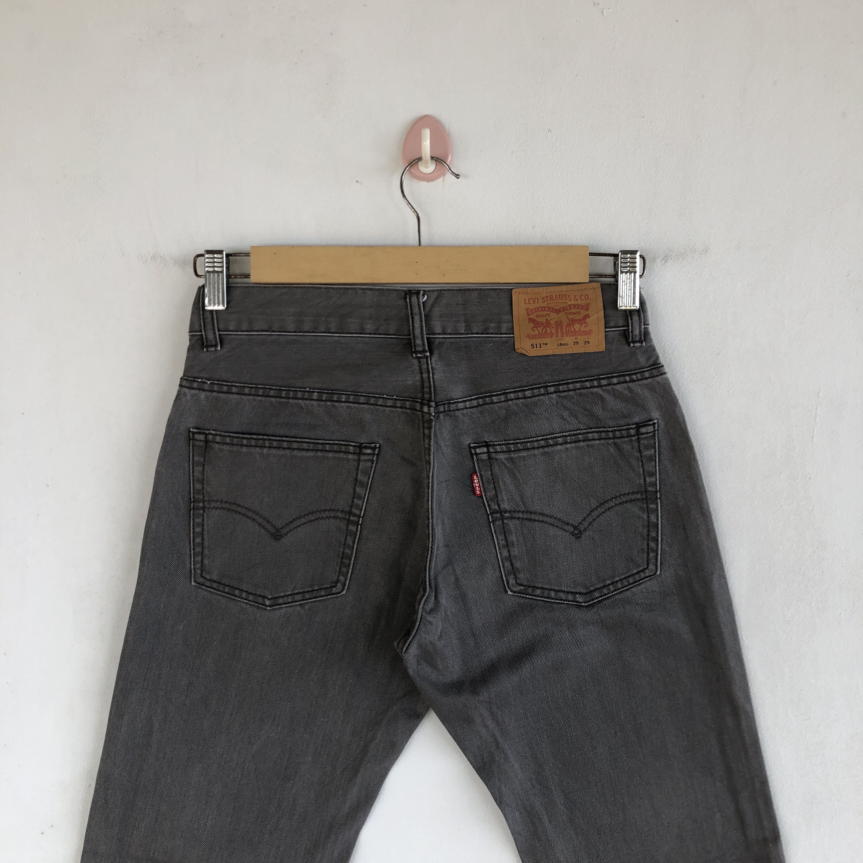 Levi's Vintage Y2K Levis Ash Gray Jeans Levi's 511 Faded Denim Size 28" / US 6 / IT 42 - 4 Thumbnail