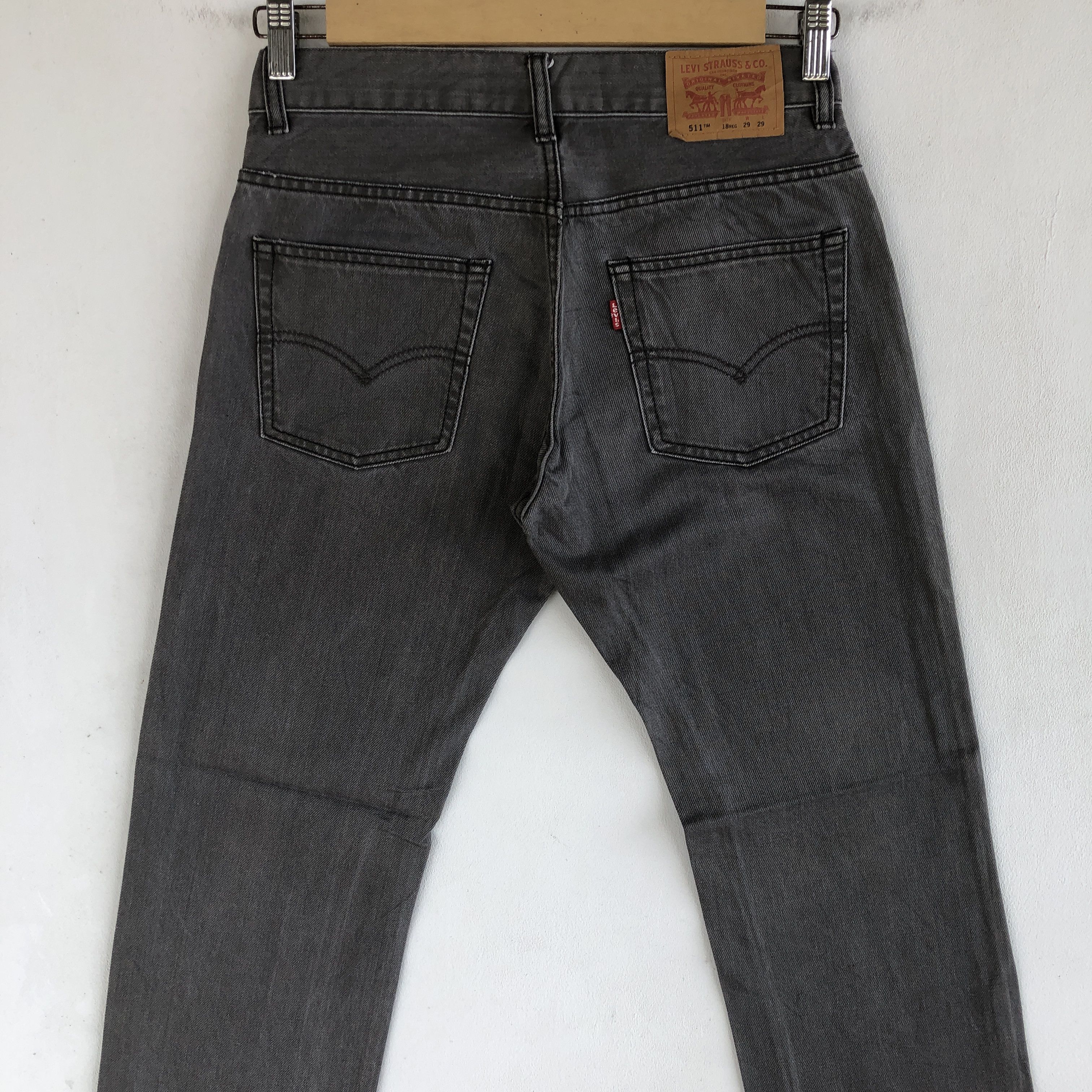 Levi's Vintage Y2K Levis Ash Gray Jeans Levi's 511 Faded Denim Size 28" / US 6 / IT 42 - 6 Thumbnail