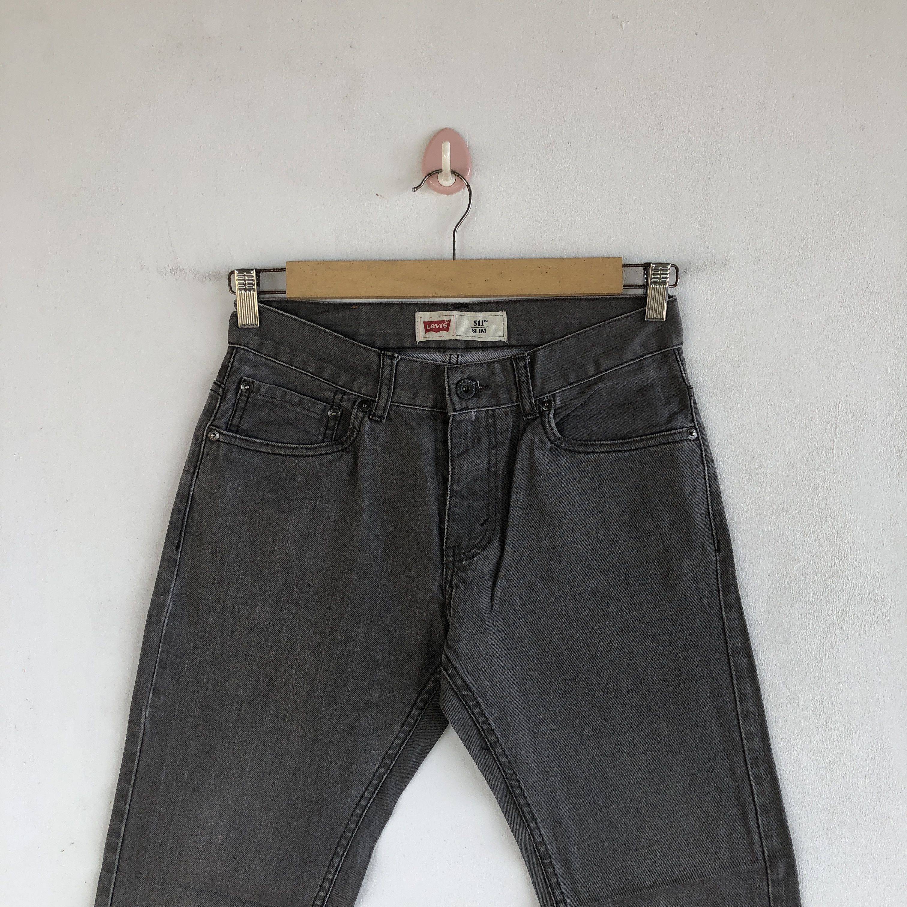 Levi's Vintage Y2K Levis Ash Gray Jeans Levi's 511 Faded Denim Size 28" / US 6 / IT 42 - 3 Thumbnail
