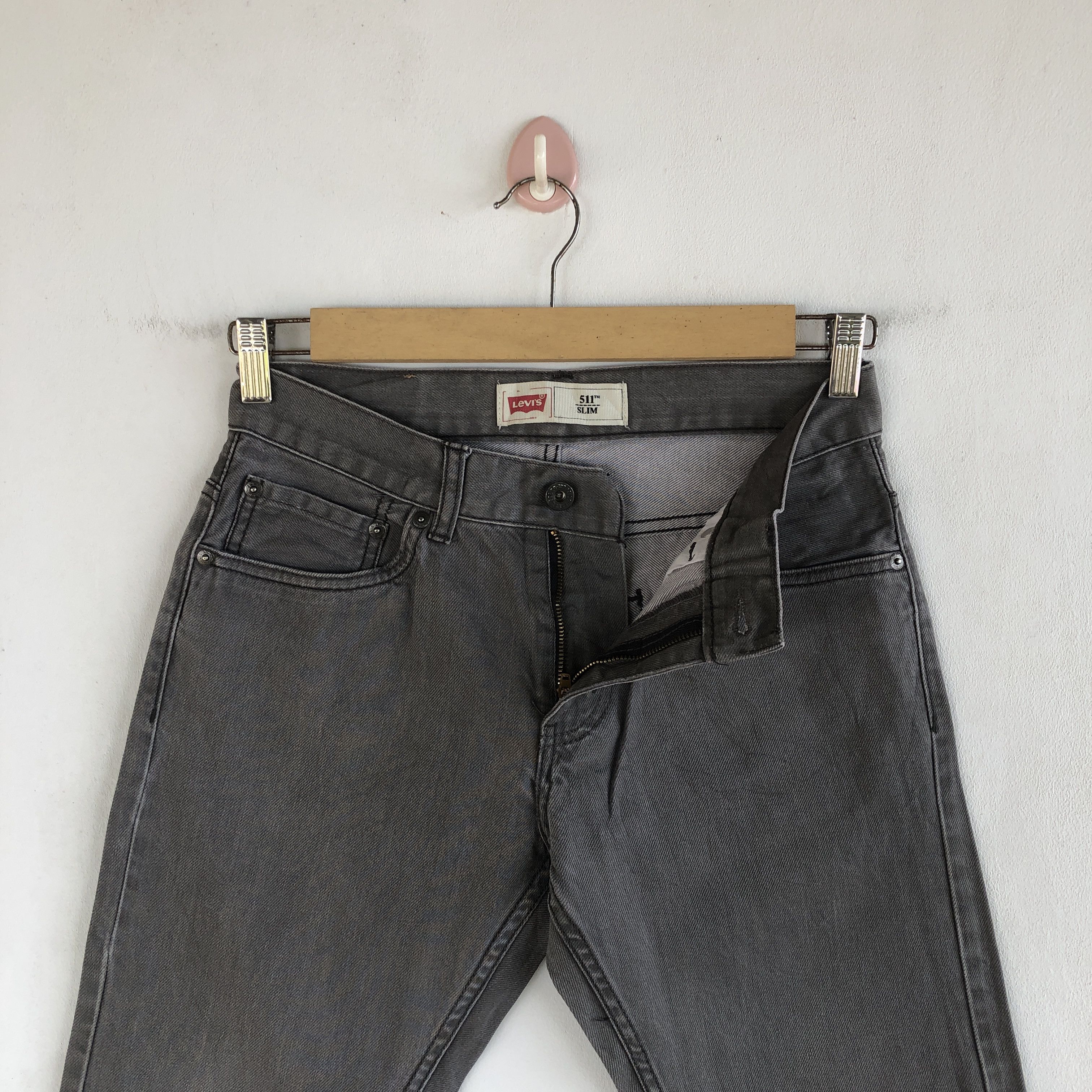 Levi's Vintage Y2K Levis Ash Gray Jeans Levi's 511 Faded Denim Size 28" / US 6 / IT 42 - 8 Thumbnail