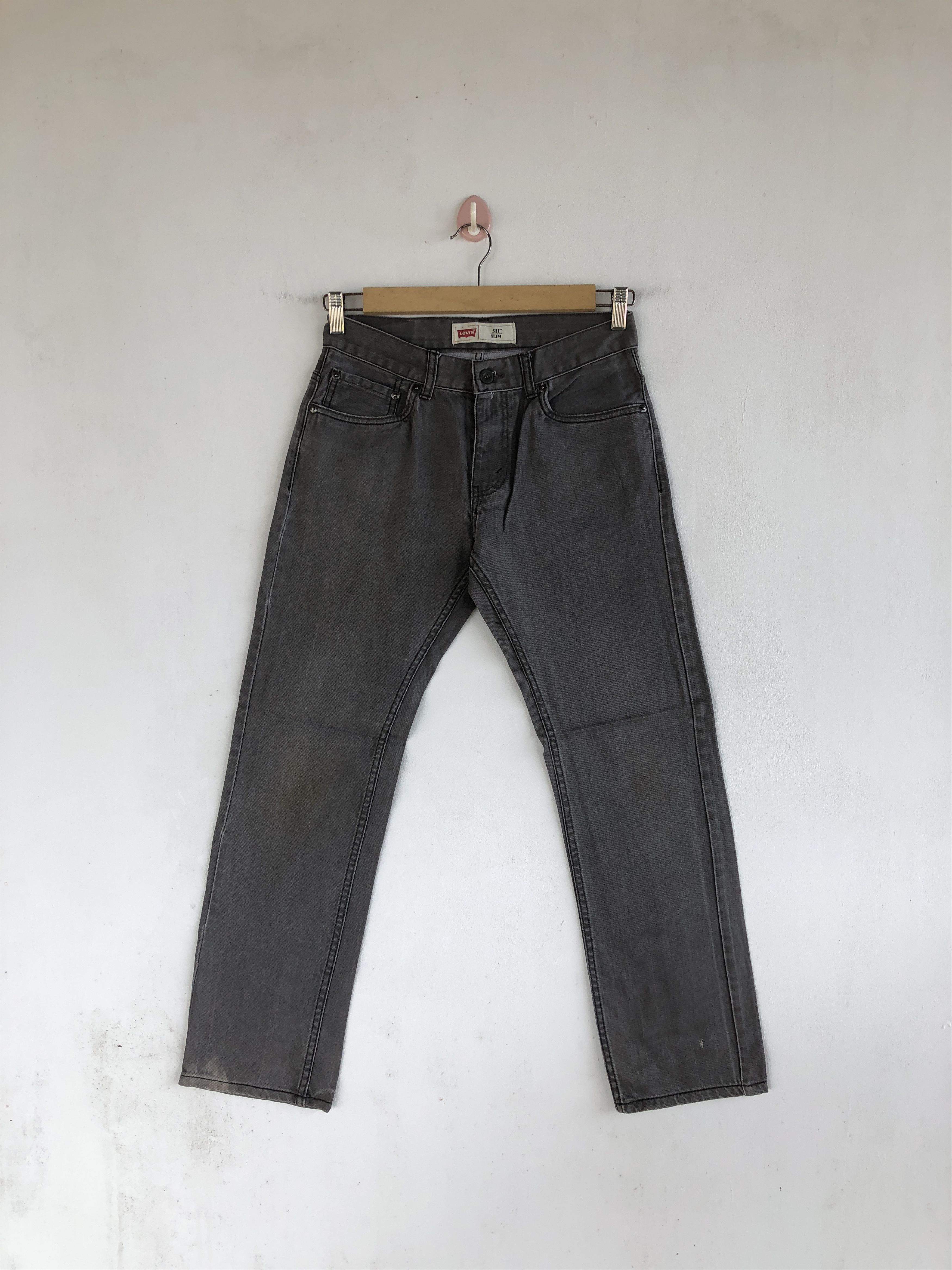 Levi's Vintage Y2K Levis Ash Gray Jeans Levi's 511 Faded Denim Size 28" / US 6 / IT 42 - 1 Thumbnail