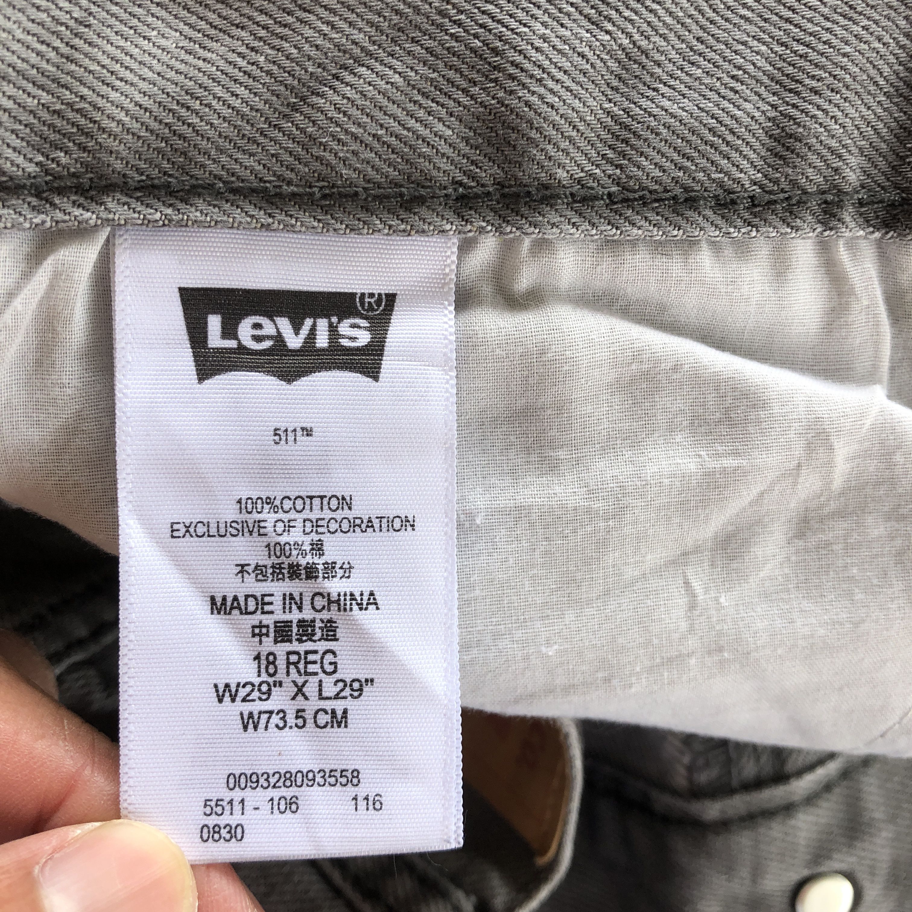 Levi's Vintage Y2K Levis Ash Gray Jeans Levi's 511 Faded Denim Size 28" / US 6 / IT 42 - 11 Thumbnail