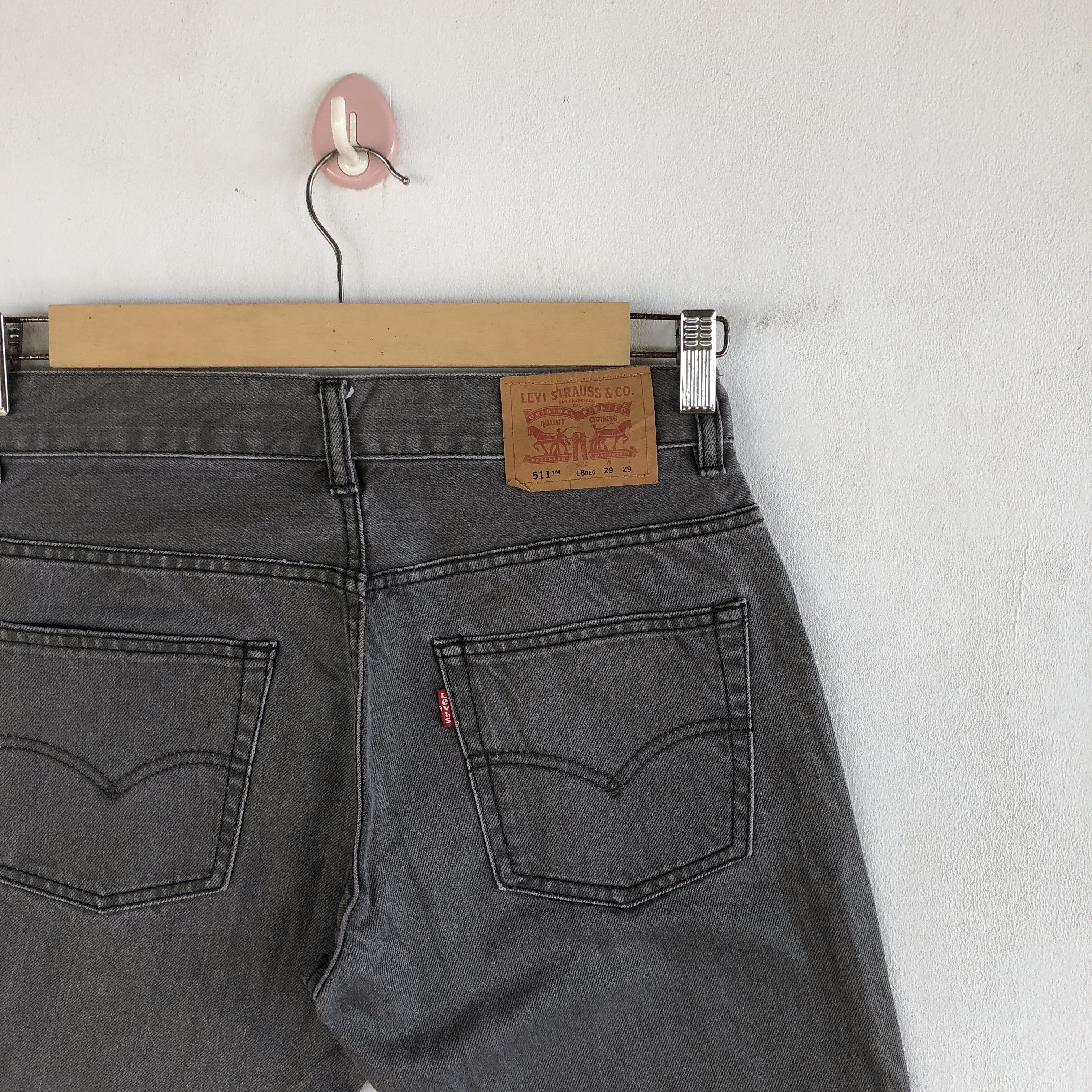 Levi's Vintage Y2K Levis Ash Gray Jeans Levi's 511 Faded Denim Size 28" / US 6 / IT 42 - 7 Thumbnail