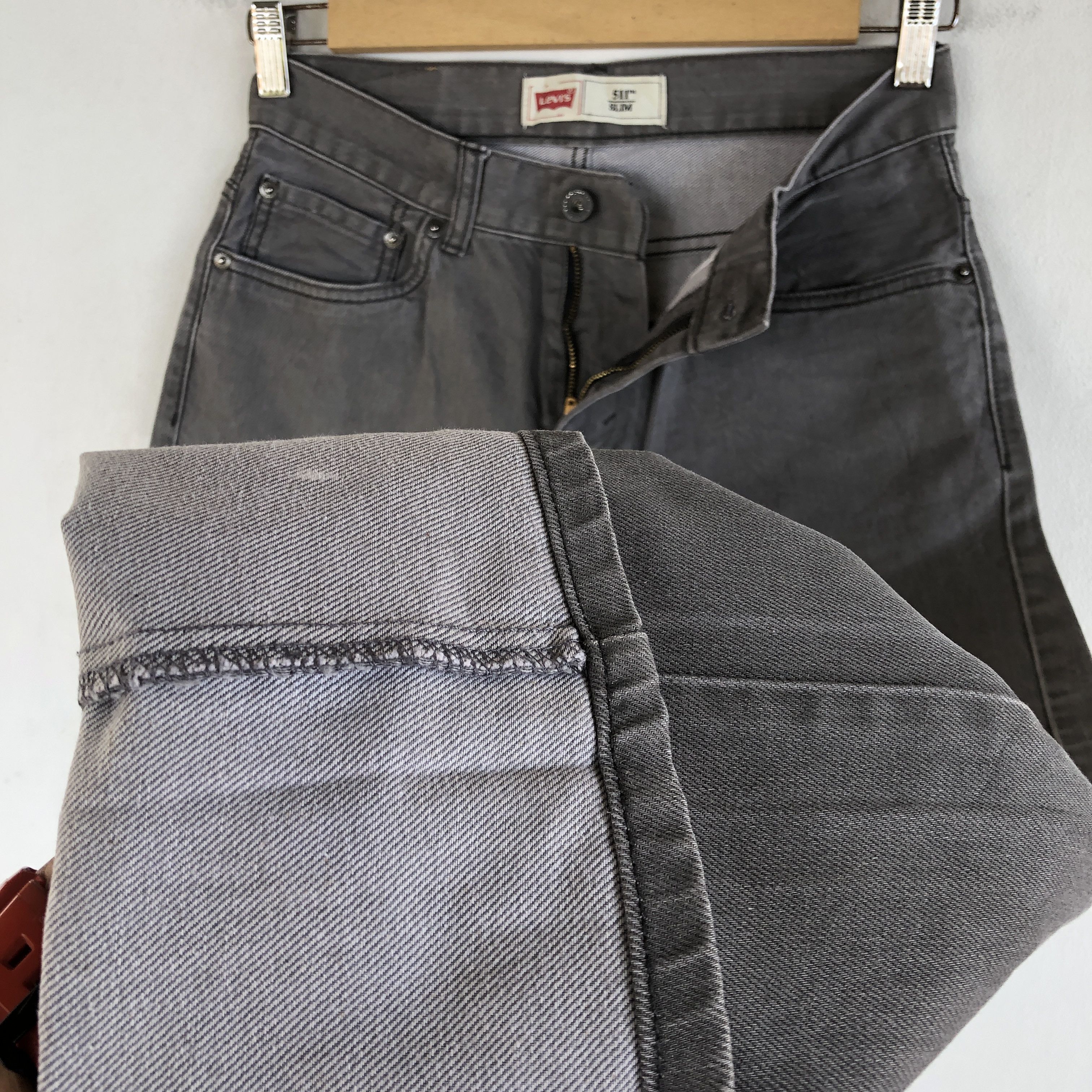 Levi's Vintage Y2K Levis Ash Gray Jeans Levi's 511 Faded Denim Size 28" / US 6 / IT 42 - 10 Thumbnail