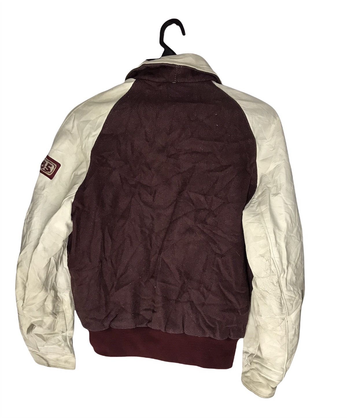 Japanese Brand × Vintage Vintage varsity leather sleeve unbrand Size US S / EU 44-46 / 1 - 2 Thumbnail