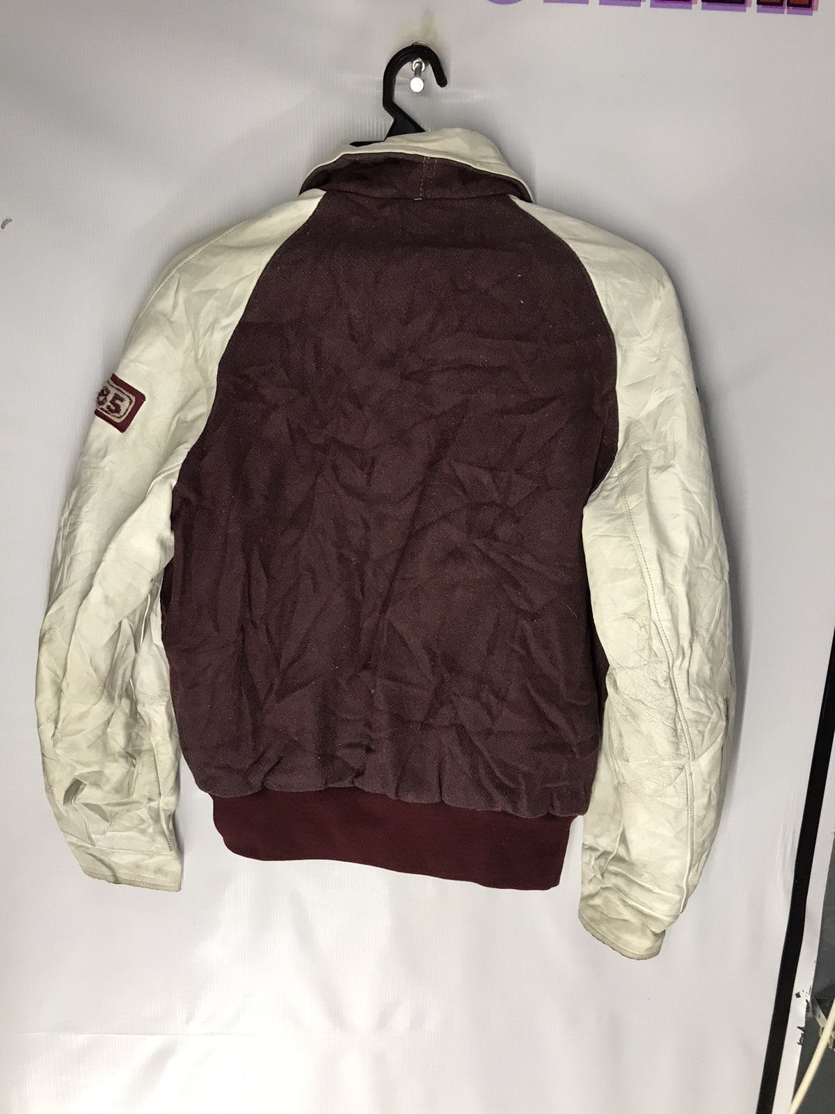 Japanese Brand × Vintage Vintage varsity leather sleeve unbrand Size US S / EU 44-46 / 1 - 5 Thumbnail