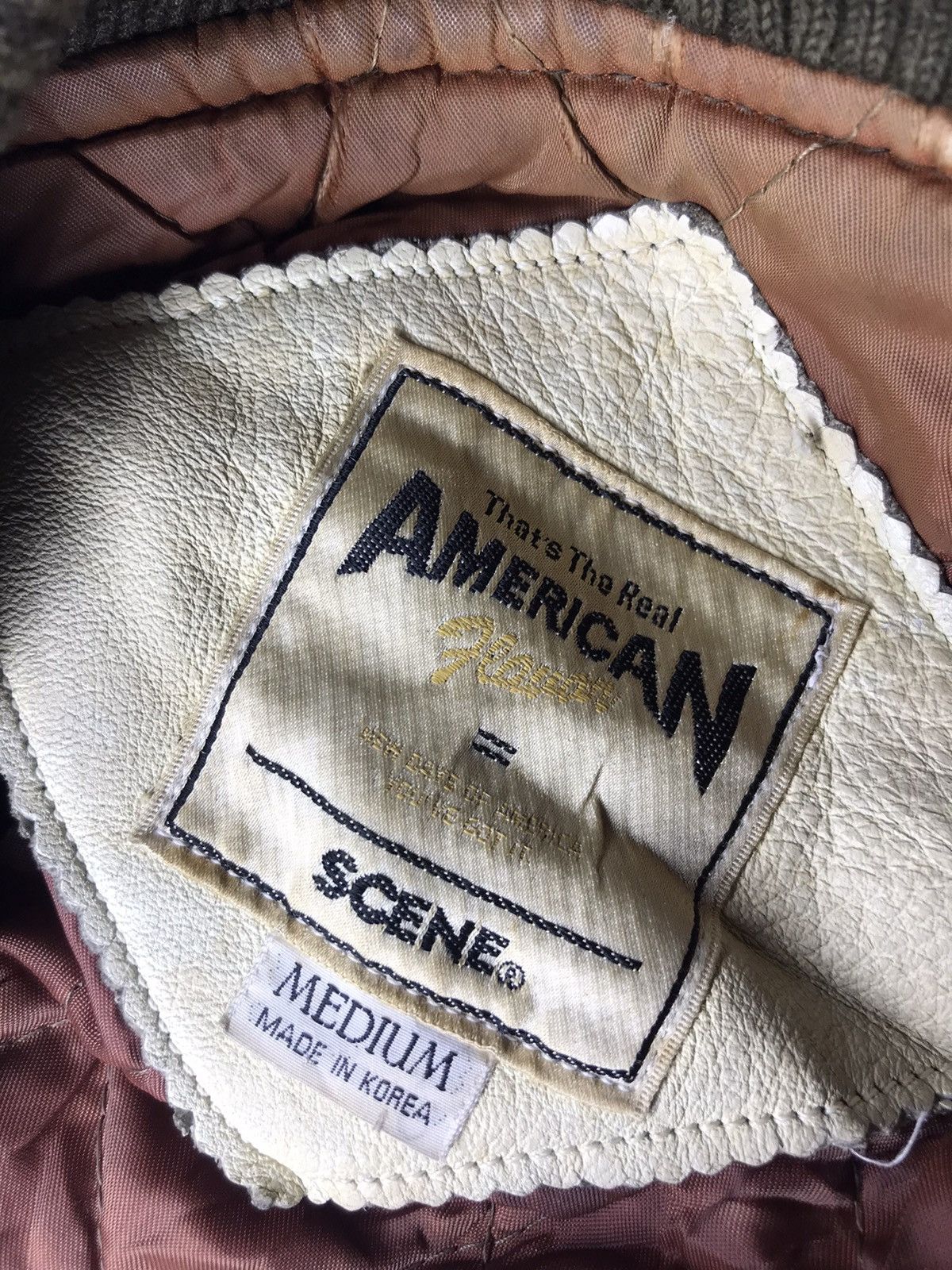 Vintage Vintage varsity leather sleeve American scene Size US M / EU 48-50 / 2 - 11 Thumbnail