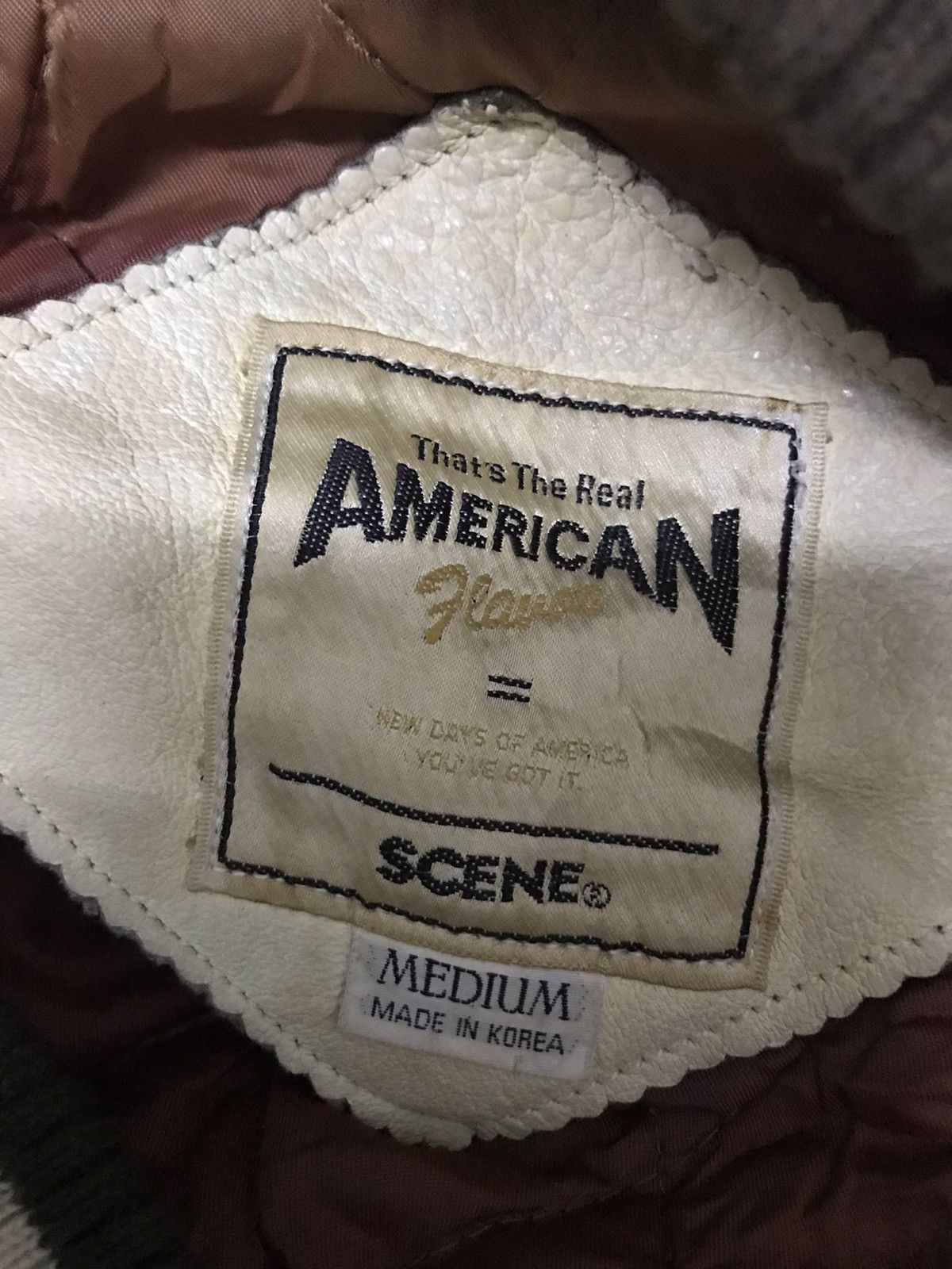 Vintage Vintage varsity leather sleeve American scene Size US M / EU 48-50 / 2 - 12 Thumbnail