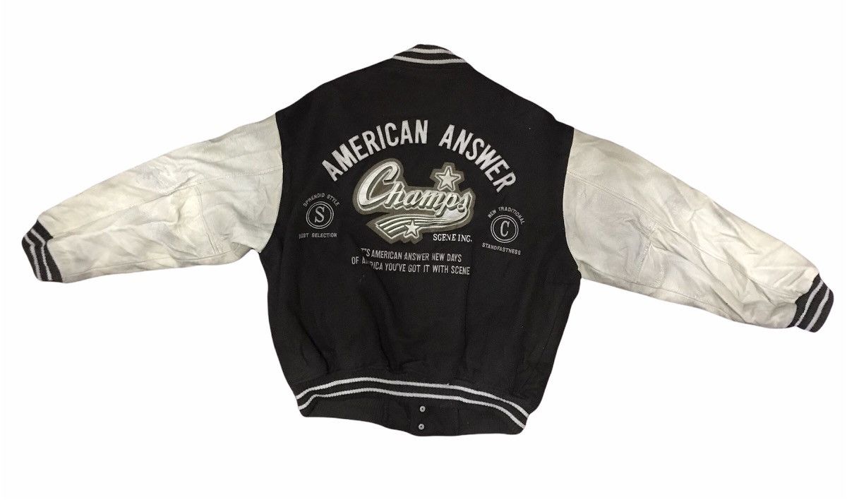 Vintage Vintage varsity leather sleeve American scene Size US M / EU 48-50 / 2 - 5 Thumbnail
