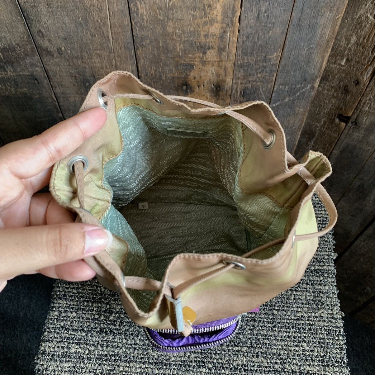 Prada × Vintage Vintage Prada Nylon Small Bucket Pouch Bag Size ONE SIZE - 9 Thumbnail