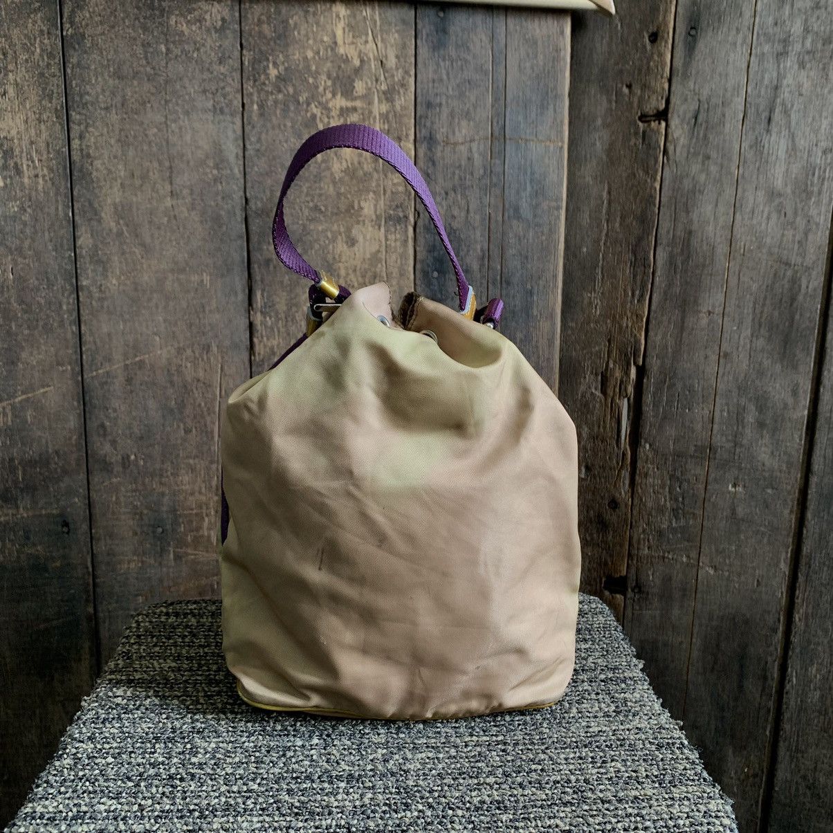 Prada × Vintage Vintage Prada Nylon Small Bucket Pouch Bag Size ONE SIZE - 4 Thumbnail